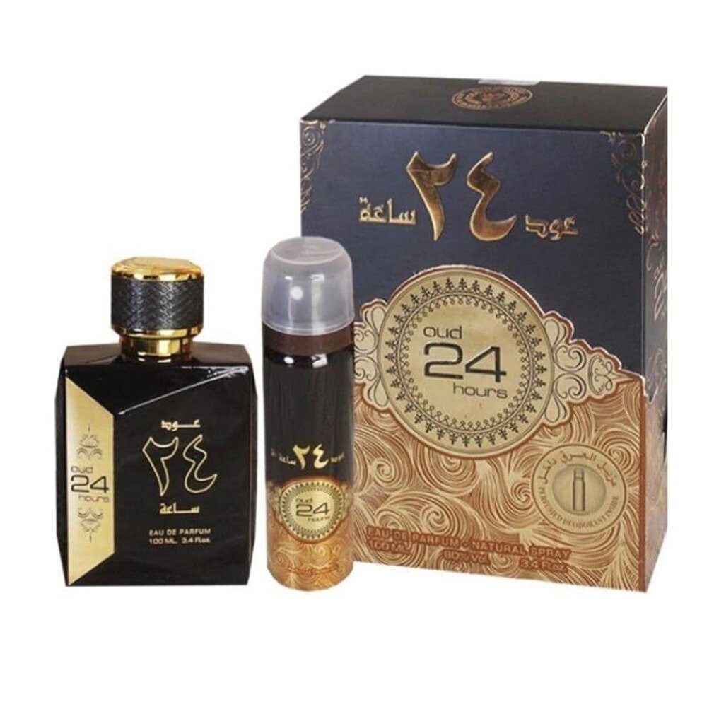 Ard Al Zaafaran Duft-Set Oud 24 Hours Gift Set 100ml EDP + 50ml Deodorant Spray