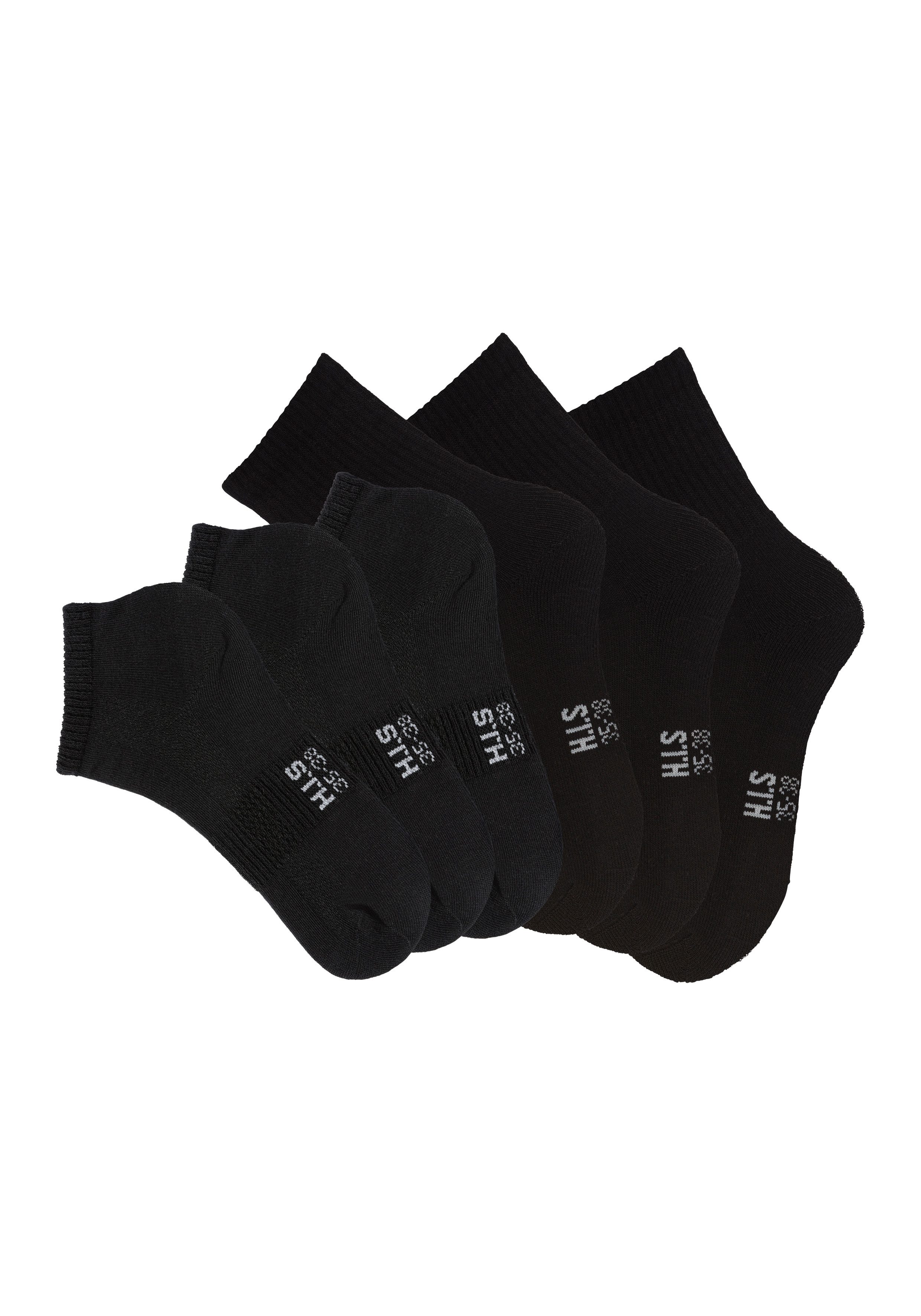 H.I.S Sportsocken (Packung, 6-Paar) Fitness Pack mit zwei Längen in einer P günstig online kaufen