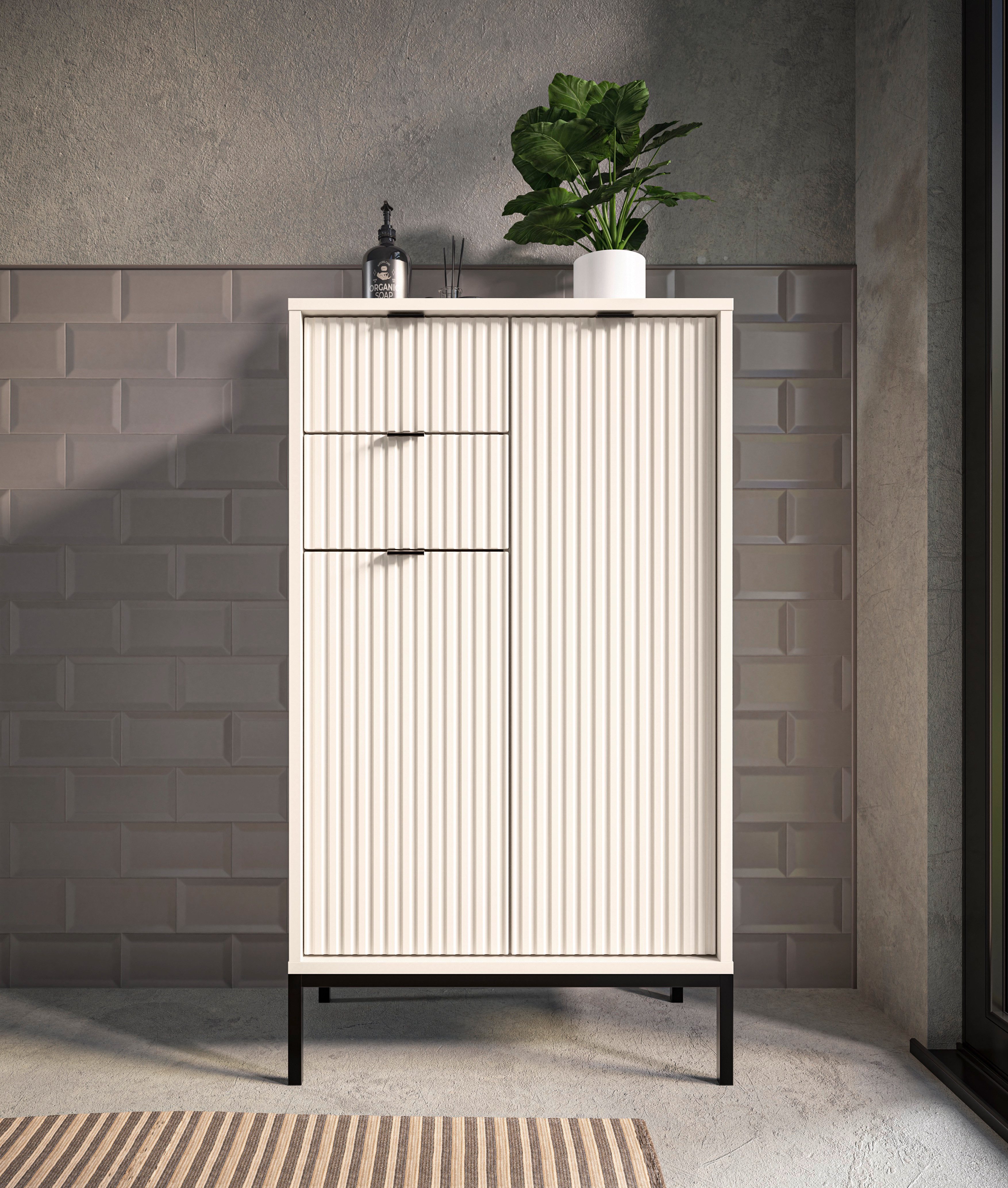 BASIC by Balculina Midischrank Lucera Midischrank, Badezimmerschrank BxHxT günstig online kaufen