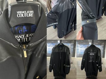 Versace Winterjacke VERSACE JEANS COUTURE Black Jacket Jacke Blazer Coat Blouson Iconic Ra