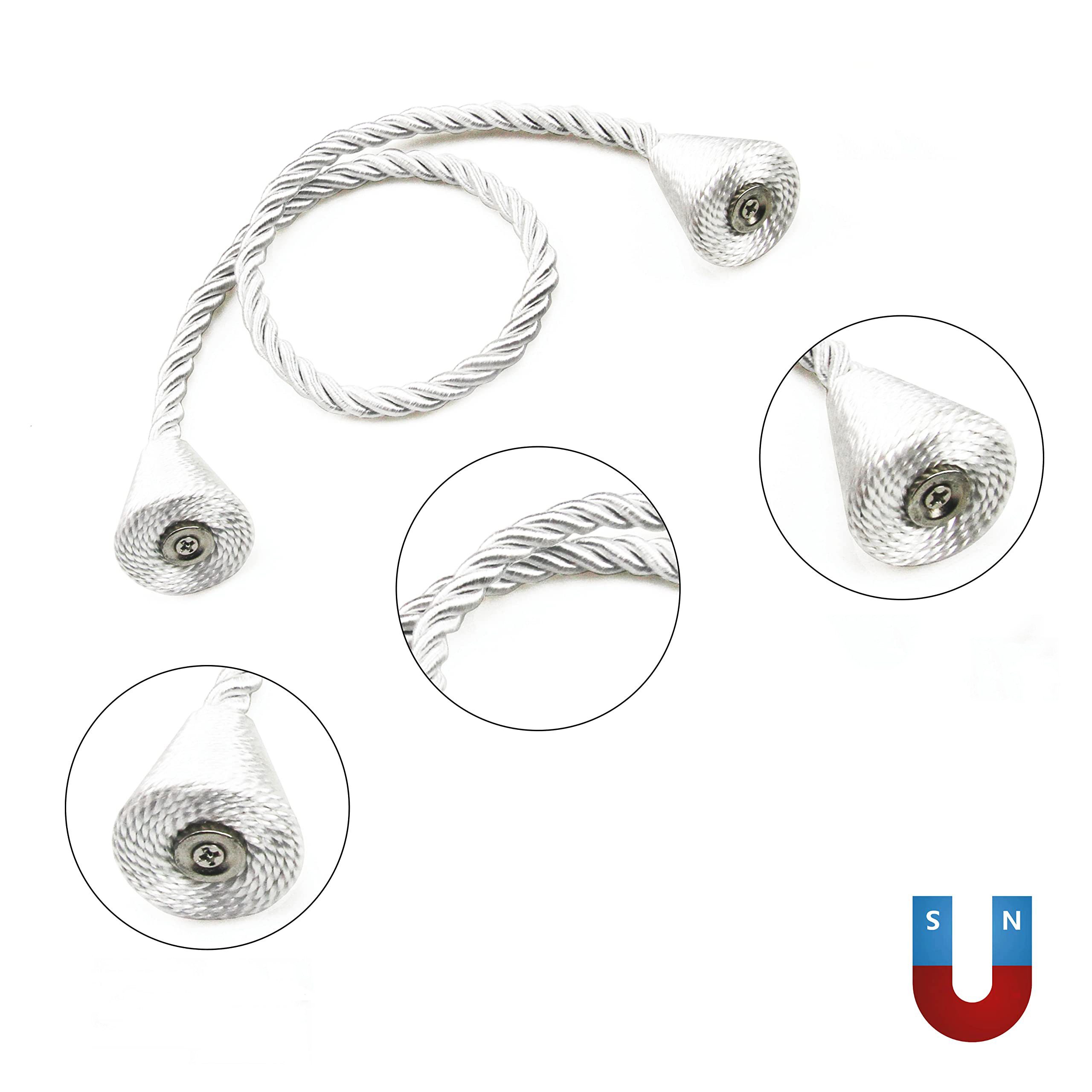 Agger Raffhalter Magnetische Vorhang Raffhalter 2 Stück, Vorhang Raffhalter Schnallen, (2-tlg), Holdbacks Halter Haken Clip für Zuhause Schlafzimmer Büro
