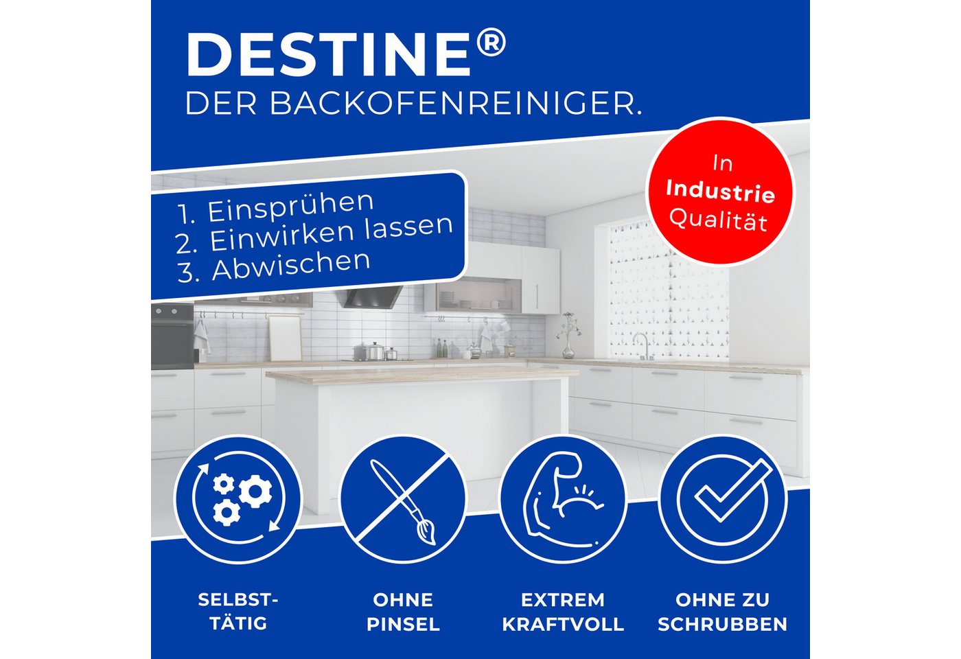 Thumbnail - ABACUS Backofenreiniger, Grillreiniger, Ofenreiniger, Herdreiniger Backofenreiniger (Geeignet für Ofen, Grill, Töpfe etc...