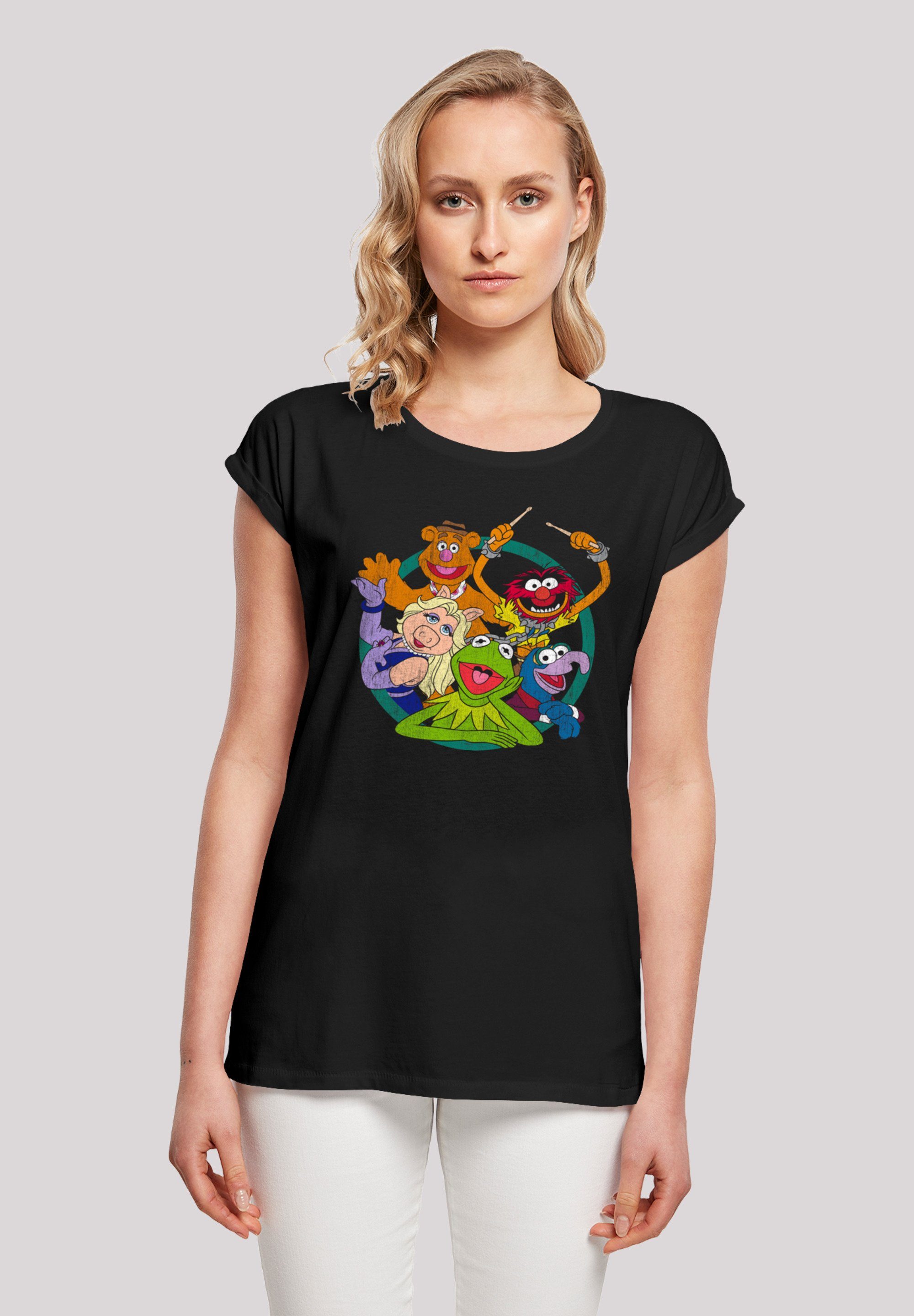 F4NT4STIC T-Shirt Disney Die Muppets Group Circle Print, Offiziell  lizenziertes Disney T-Shirt