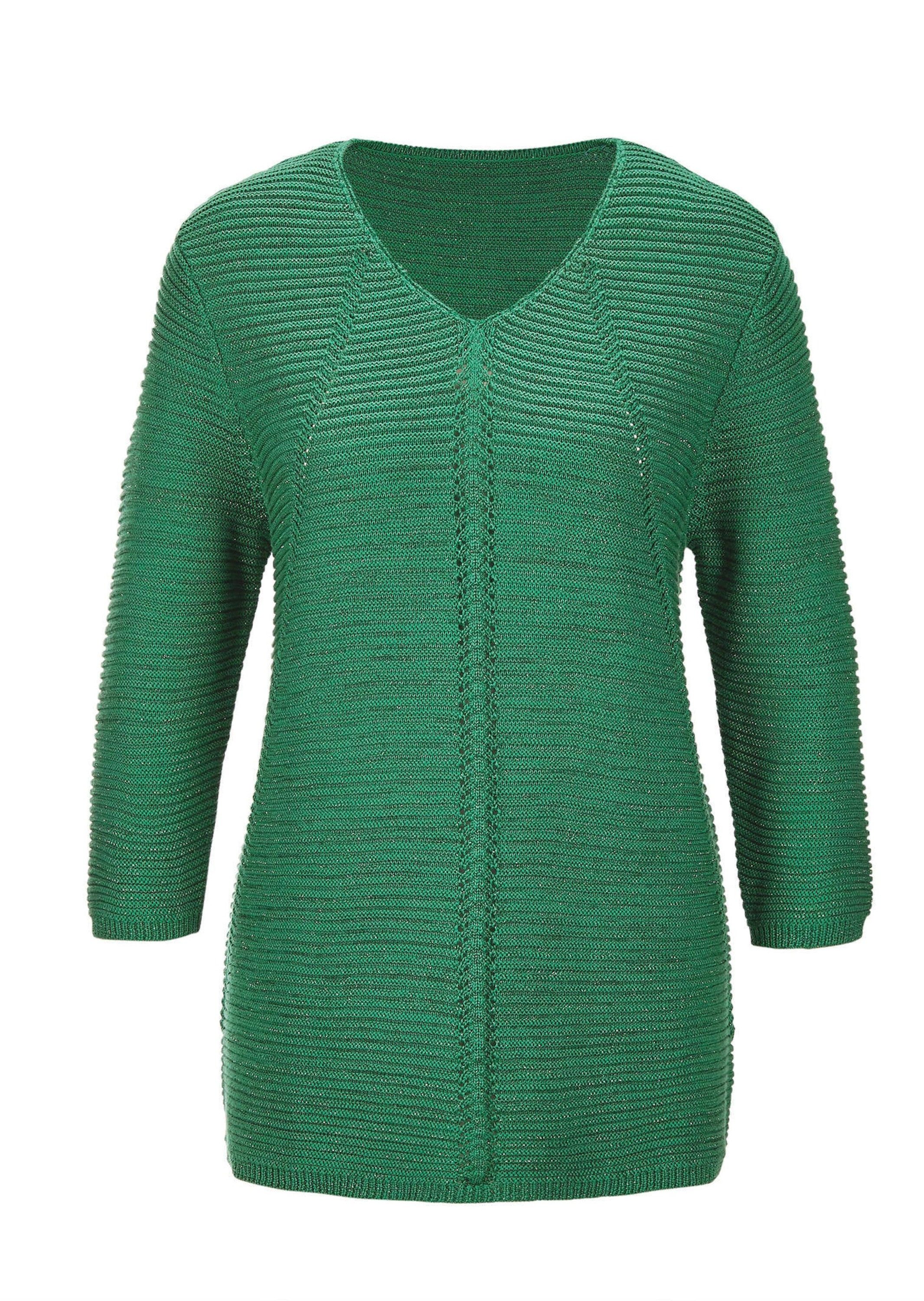 Strickpullover Eleganter V-Ausschnitt Pullover