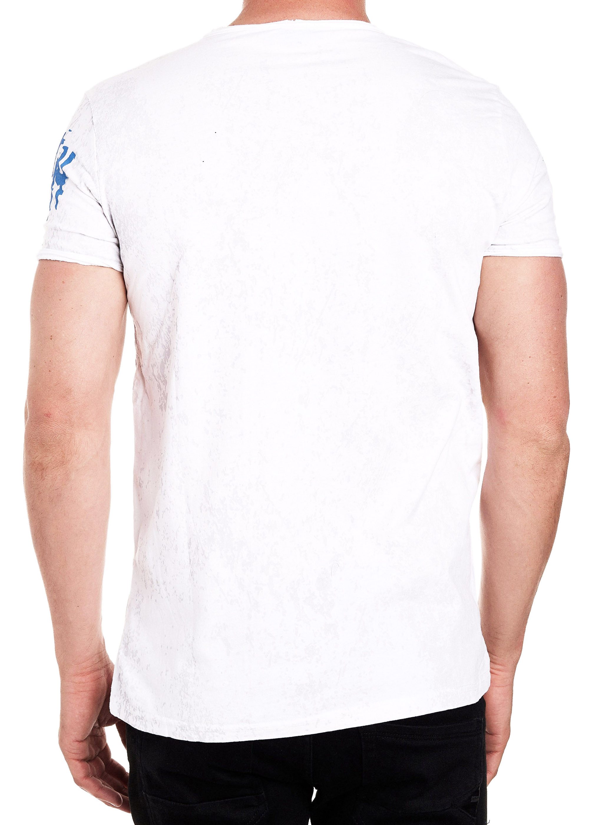 R-NEAL T-Shirt T-Shirt Washed Streetwear Printed günstig online kaufen