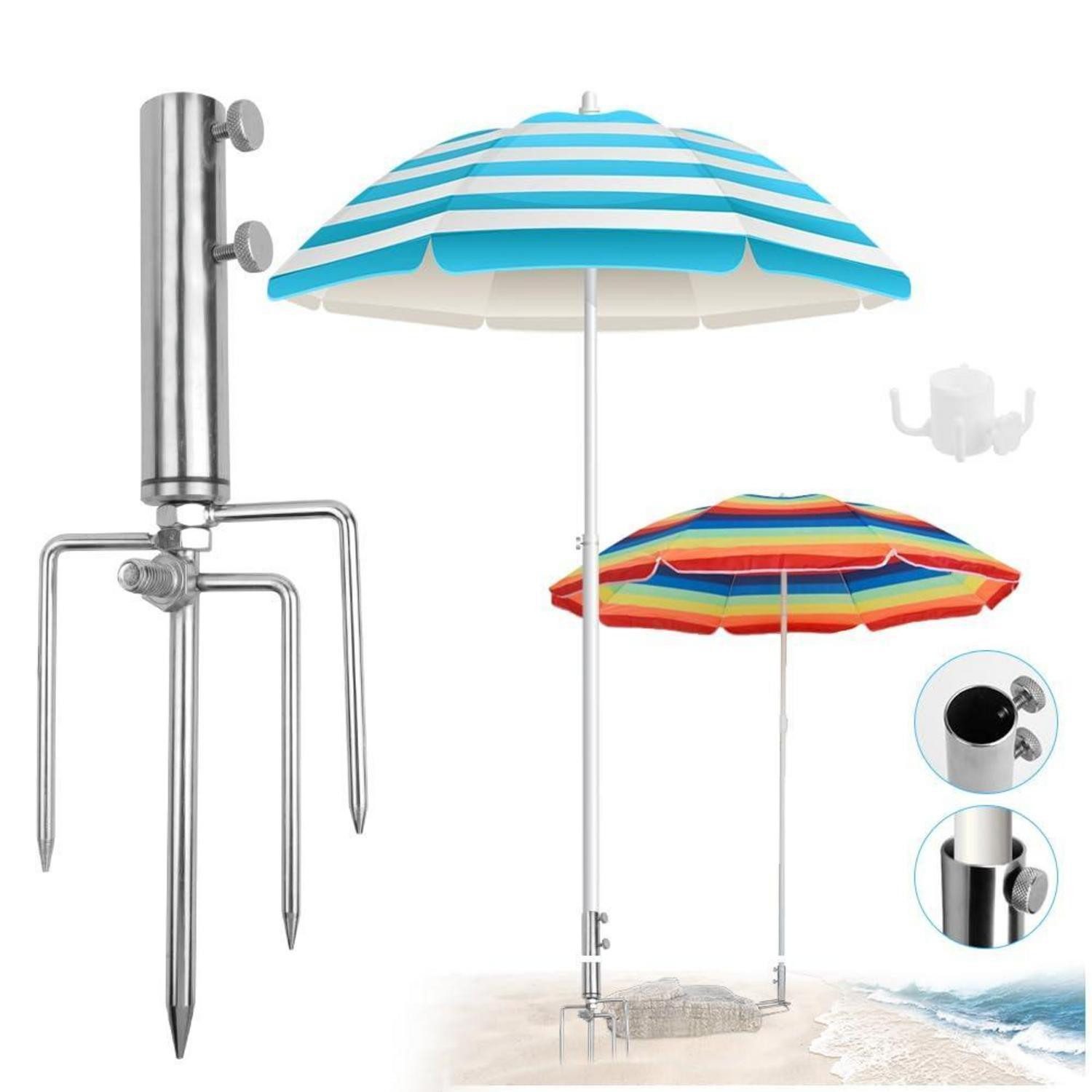 LuxusKollektion Schirmständer Sonnenschirmständer mit Erdspieß (1 St)