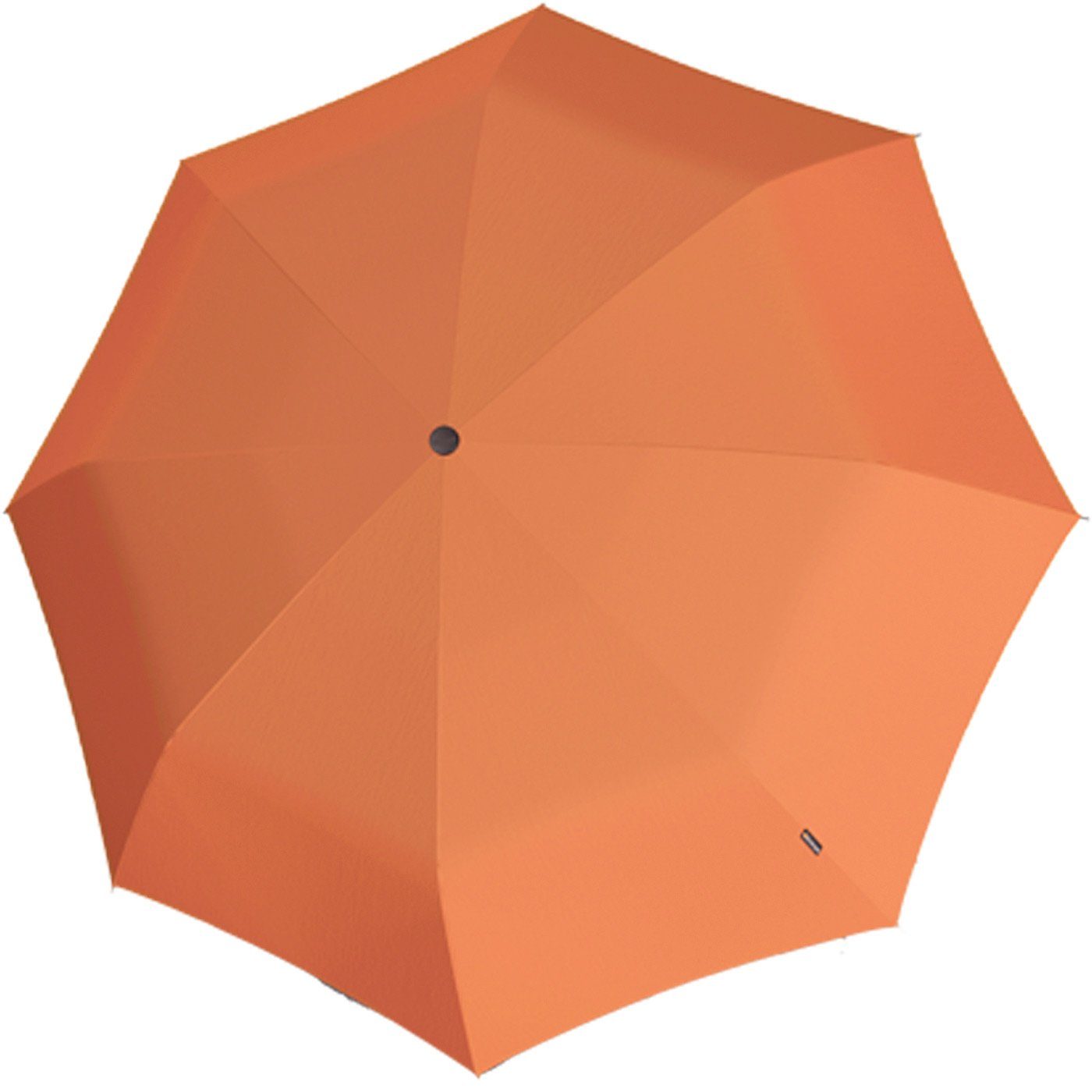 Knirps® Taschenregenschirm T.100 Duomatic Auf-Zu-Automatik, kleiner für Automatikschirm Handtasche die orange mit