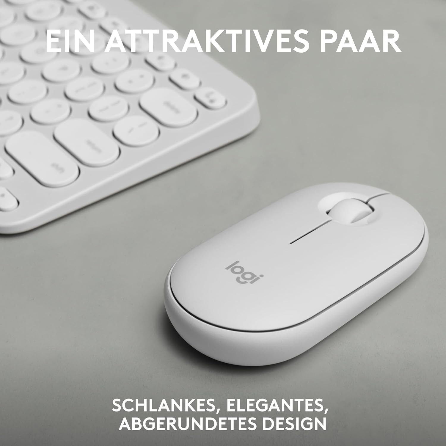 Logitech Pebble 2 Combo kabellose Tastatur und Maus (DE) Tastatur- und Maus-Set