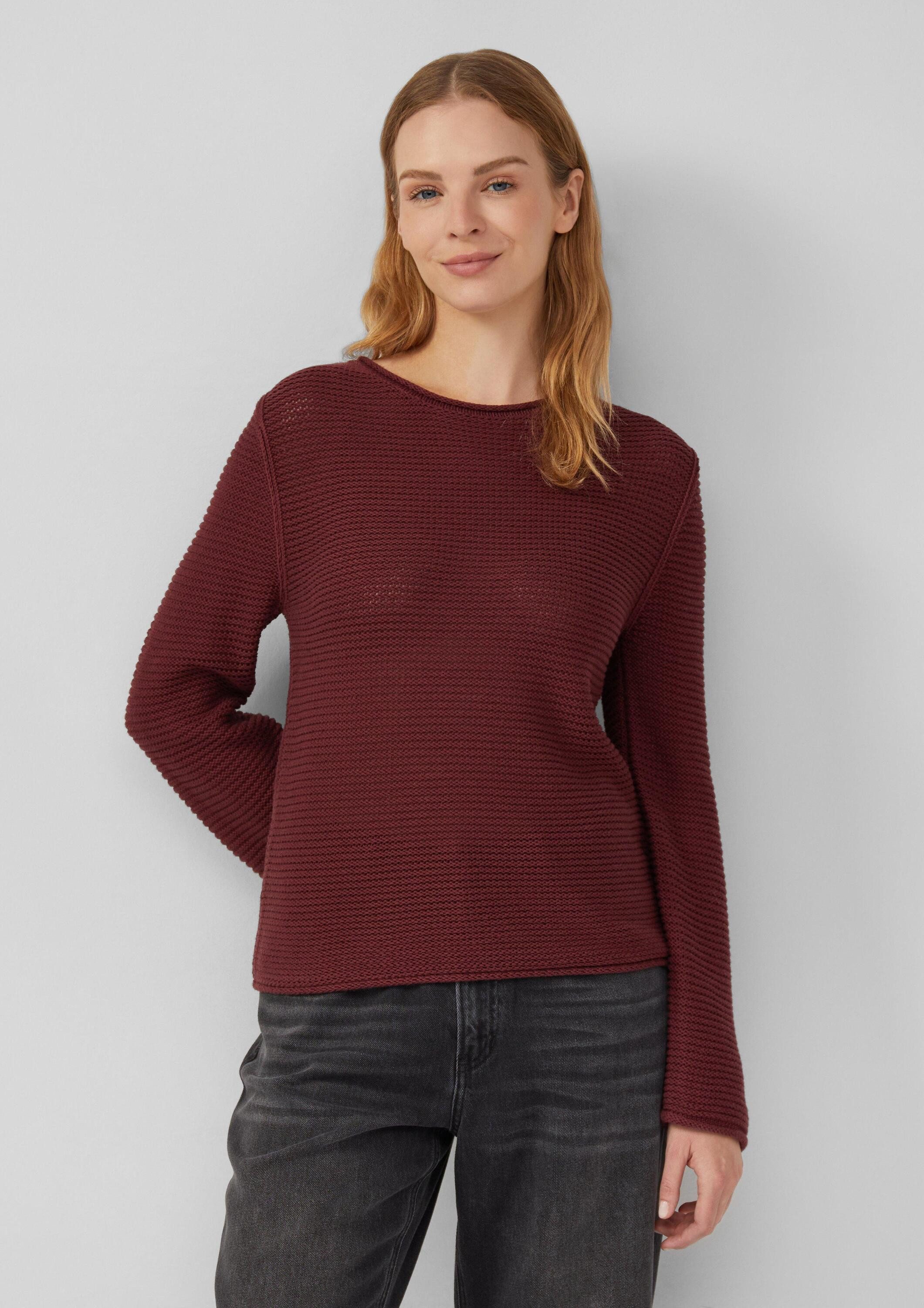 s.Oliver Longpullover Strickpullover Strickpullover im Slim Fit mit Rollkan günstig online kaufen