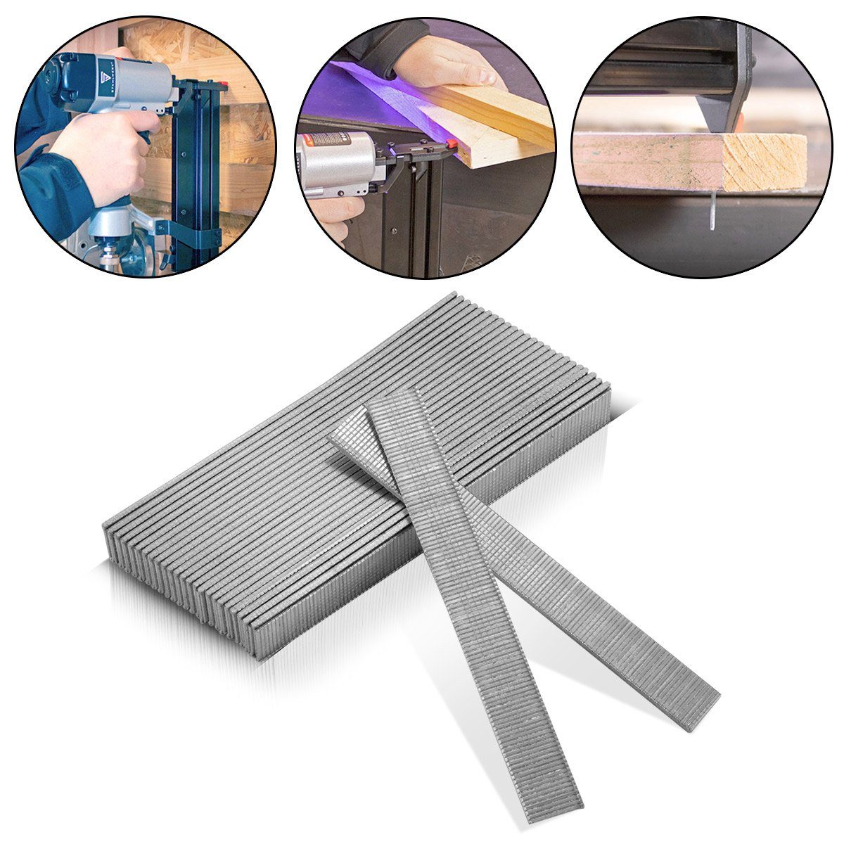 STAHLWERK Druckluftwerkzeug Druckluft Nägel 15 mm Gauge 18 (1,25 x 1,05 mm), (Paket, 5000-tlg., Set), für die professionelle Anwendung in Industrie, Handwerk, Werkstatt