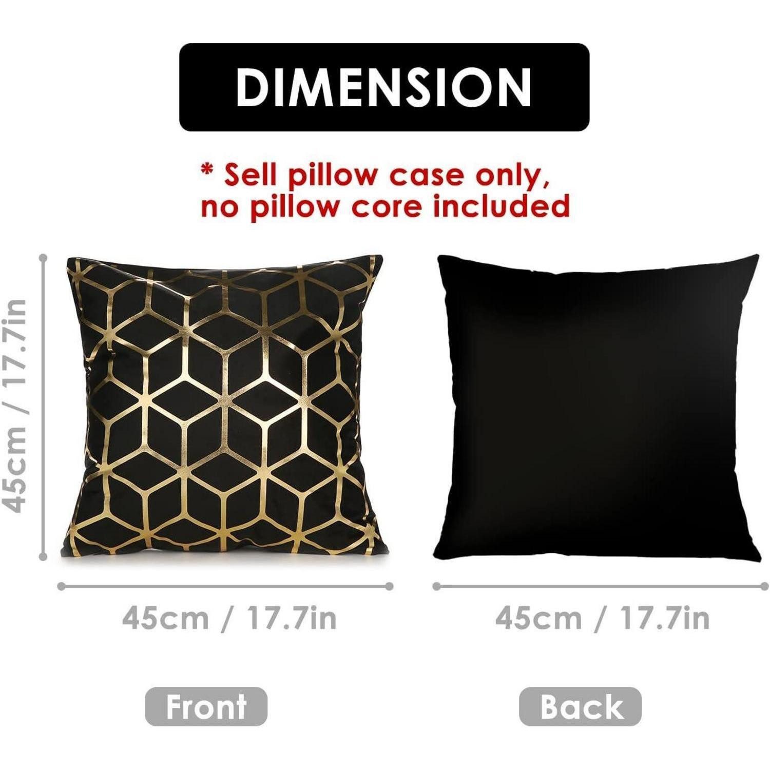 LuxusKollektion Dekokissen Samt Kissenbezug 45x45cm 4 Stück quadratische de günstig online kaufen