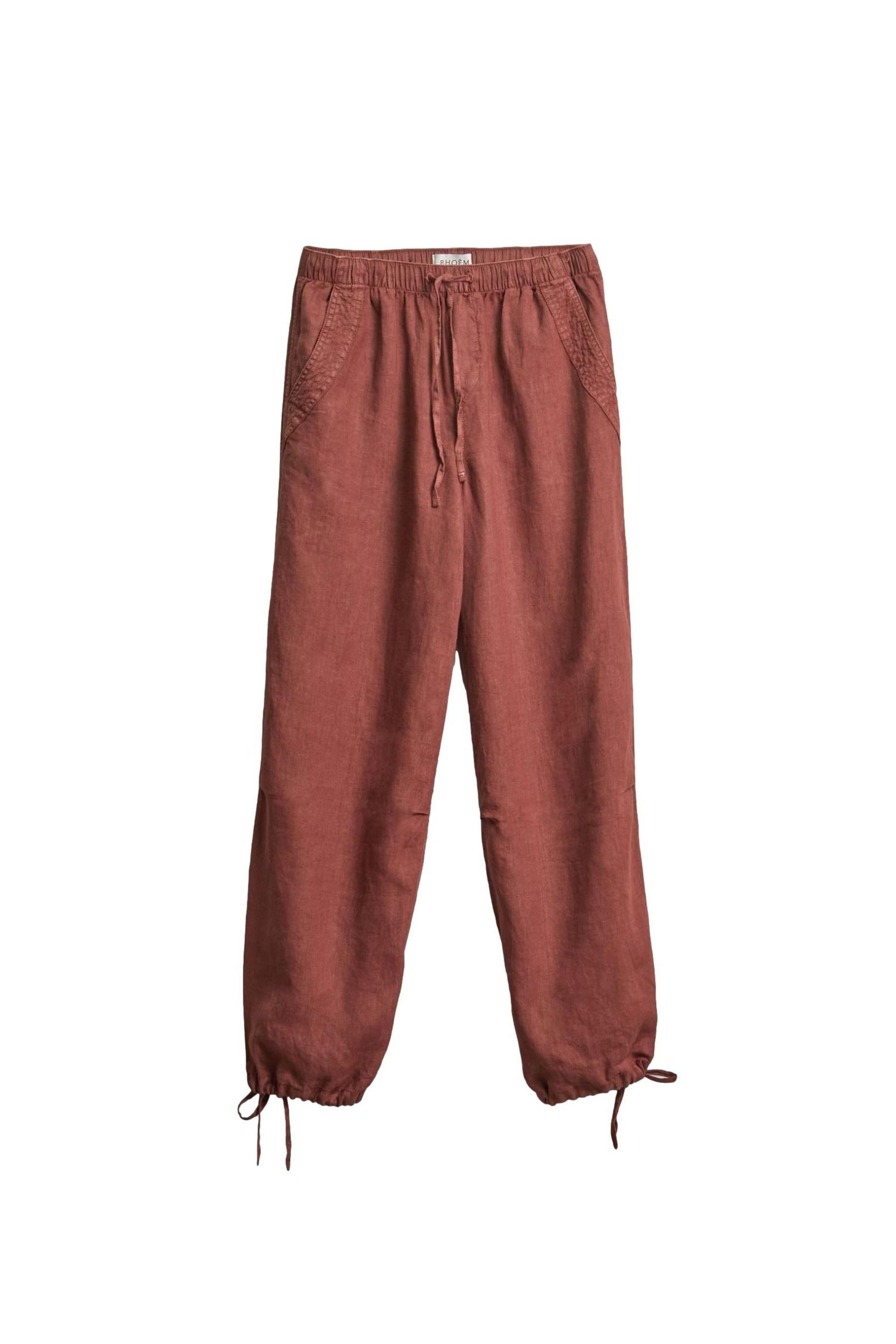 Bhoem Palazzohose BHOEM Hose mit weitem Bein und Bindedetail (1-tlg)