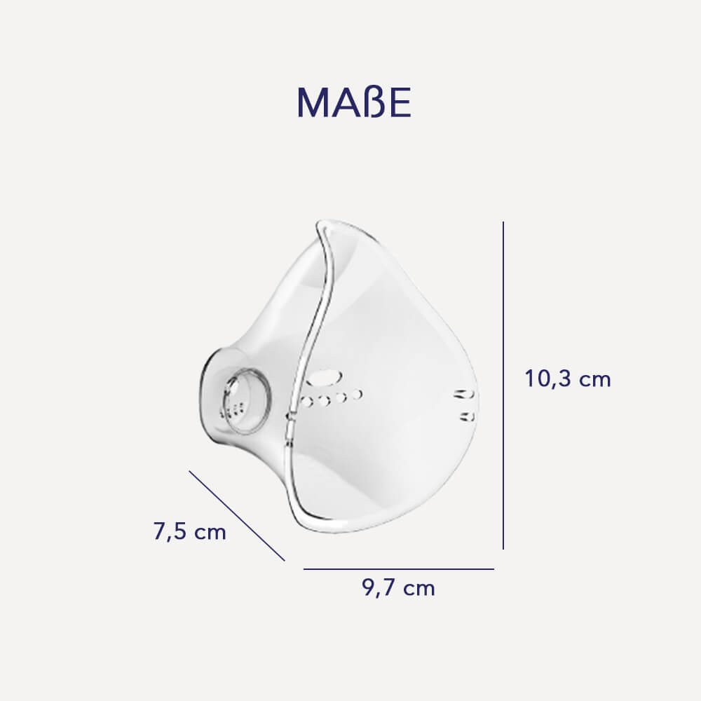 IEA Medical Inhalationsgerät Zubehör Inhalator Ersatzteil-Bundle, Ersatzteile, 5-tlg., Ersatzmasken Erwachsene & Kinder,Wasserbehälter, 20er Kochsalzlösung, Ersatzteil-Set für IEA Inhaliergeräte mit Masken, Behälter & NaCl