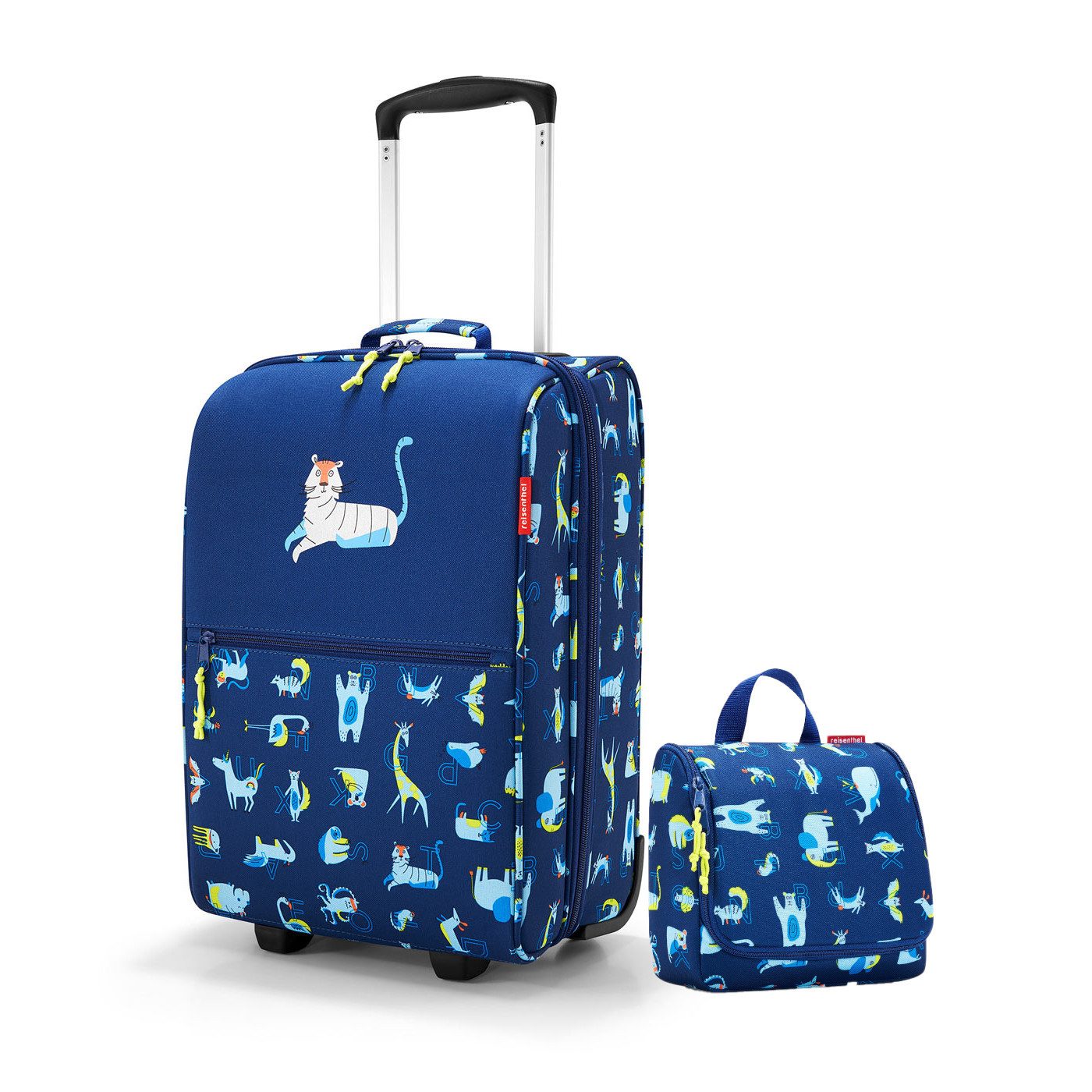 REISENTHEL® Kinderkoffer Reiseset Kinderkoffer + Kosmetiktasche für Kinder, Reiseset trolley XS + toiletbag aBC friends blue