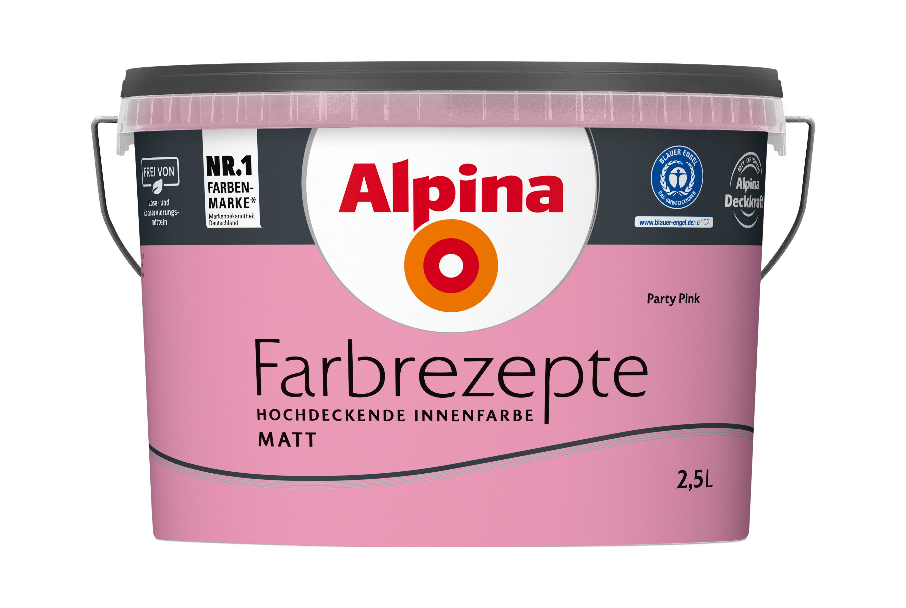 Alpina Wandfarbe Alpina Farbrezepte: einfach gut gelaunt - Grün-, Rosa- & Lilatöne. € 29,99, (€ 12,00 pro 1 l).