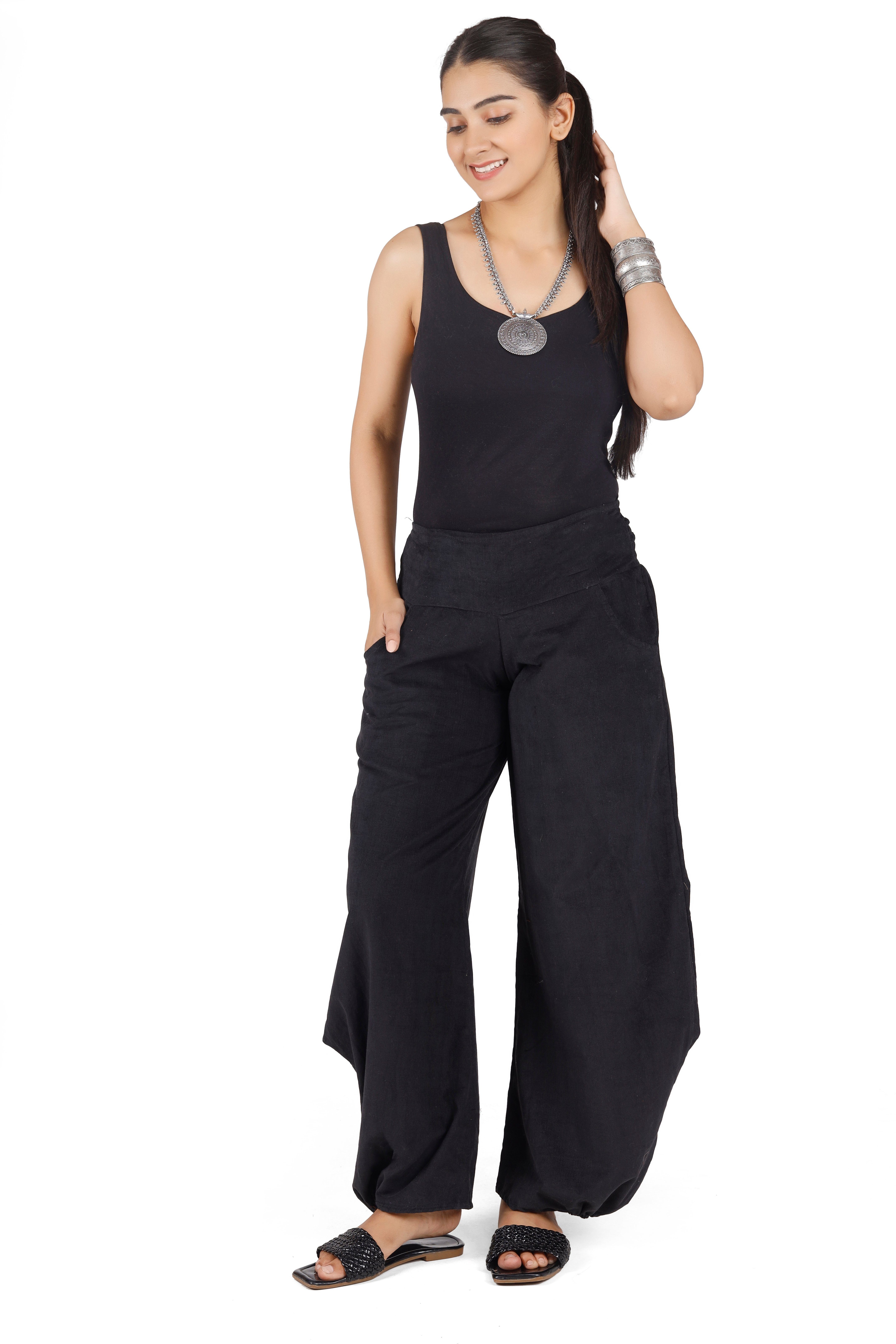 Guru-Shop Relaxhose Weite Boho Cord Pluderhose, Feincord Boho Hose,.. Ethno günstig online kaufen