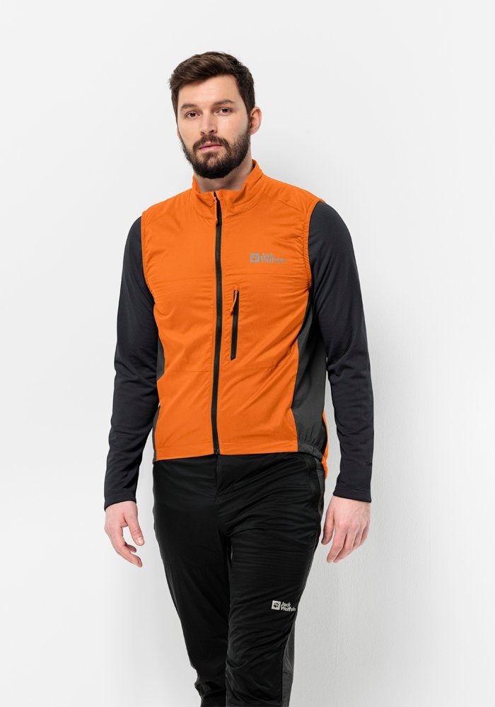 Funktionsweste ALPHA blood-orange VEST Wolfskin MOROBBIA M Jack