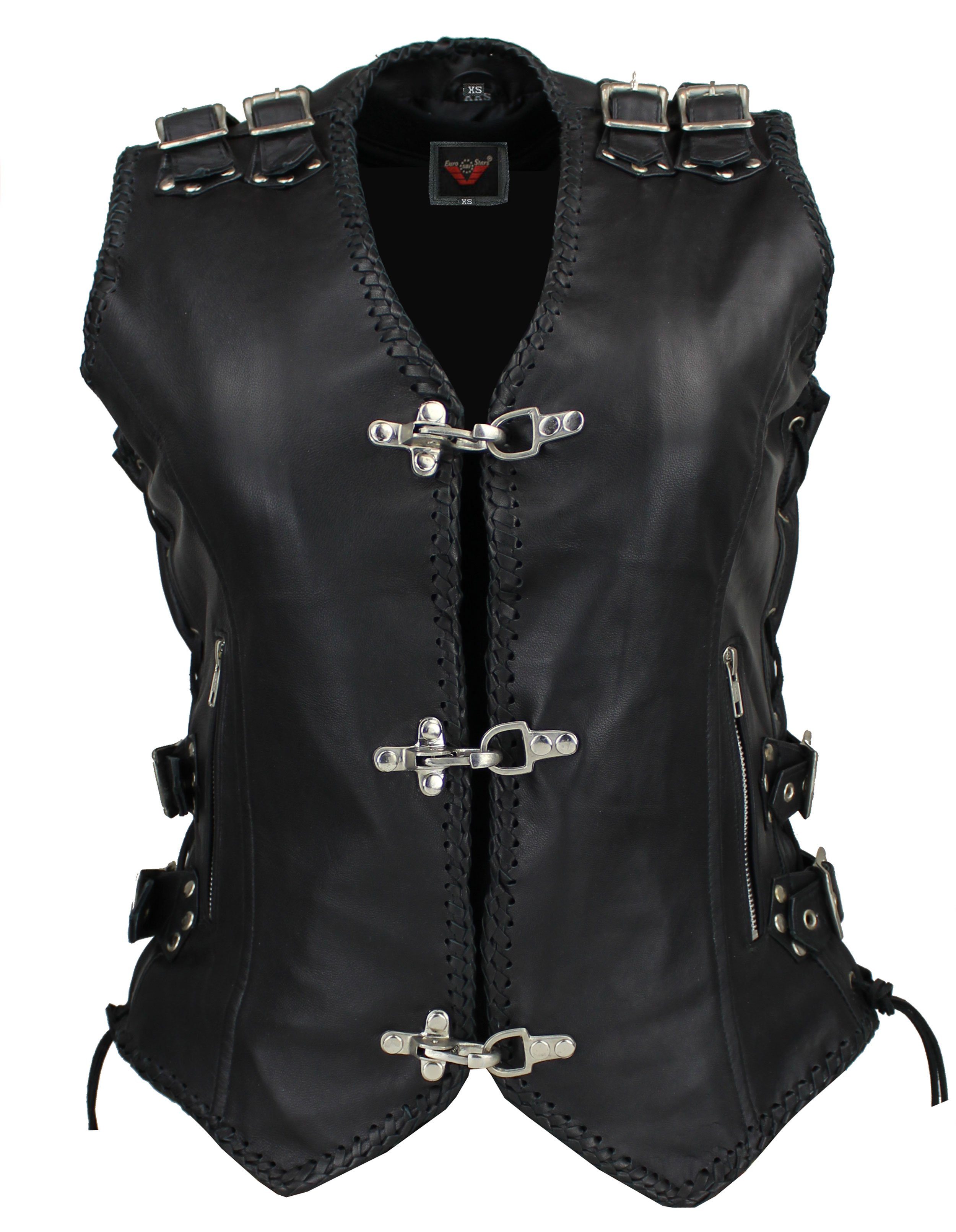 Alpha Speeds Motorradweste Damen Motorradkutte Bikerweste günstig online kaufen