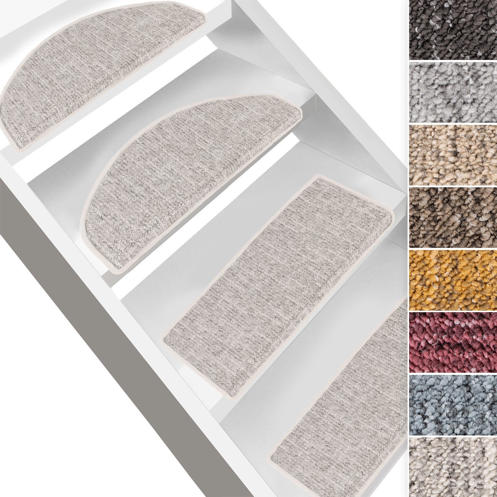 Karat Stufenmatte Alto, Halbrund oder Rechteckig, Halbrund, strapazierfähig günstig online kaufen