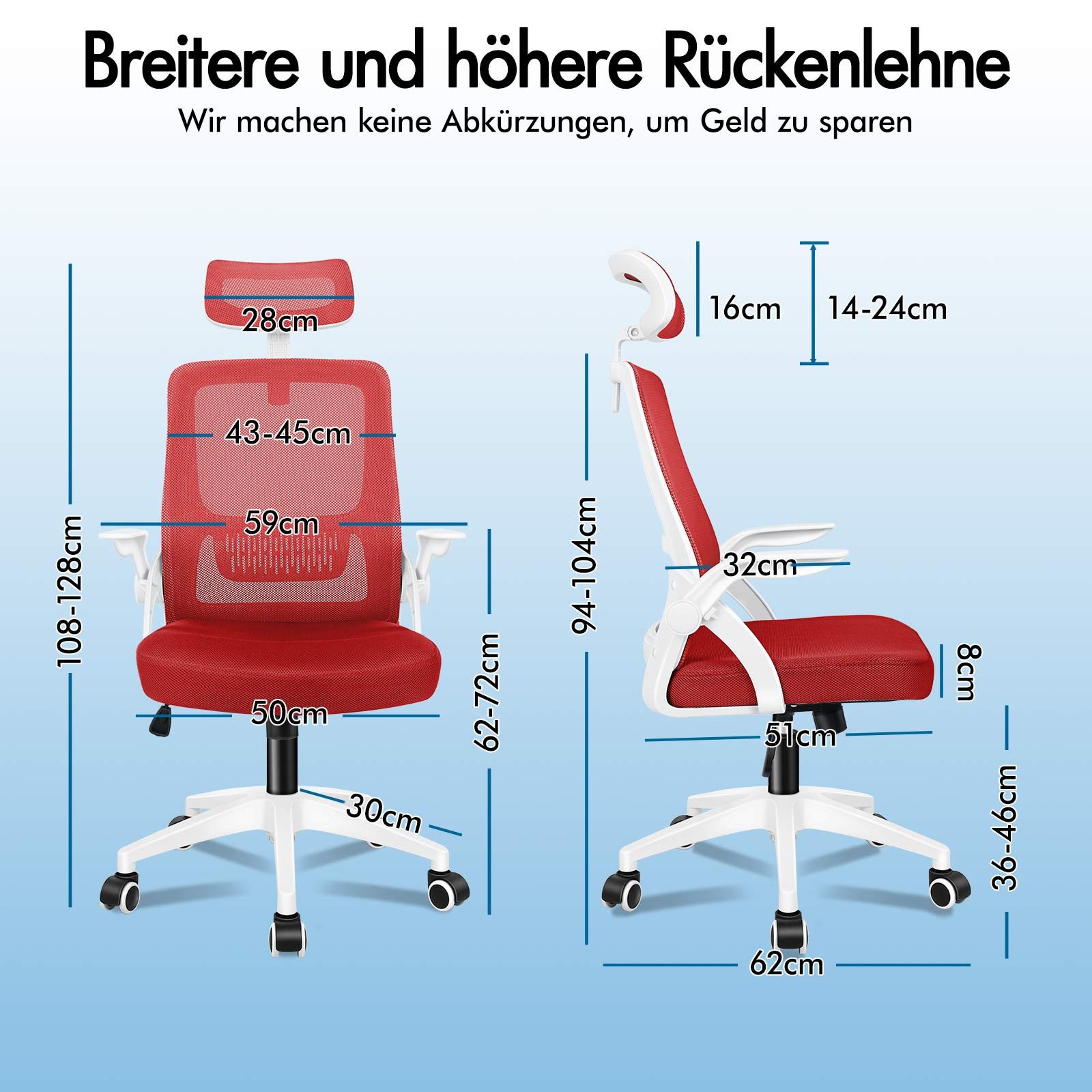 ALFORDSON Bürostuhl mit S-Kurven-Design und hochwertigen günstig online kaufen