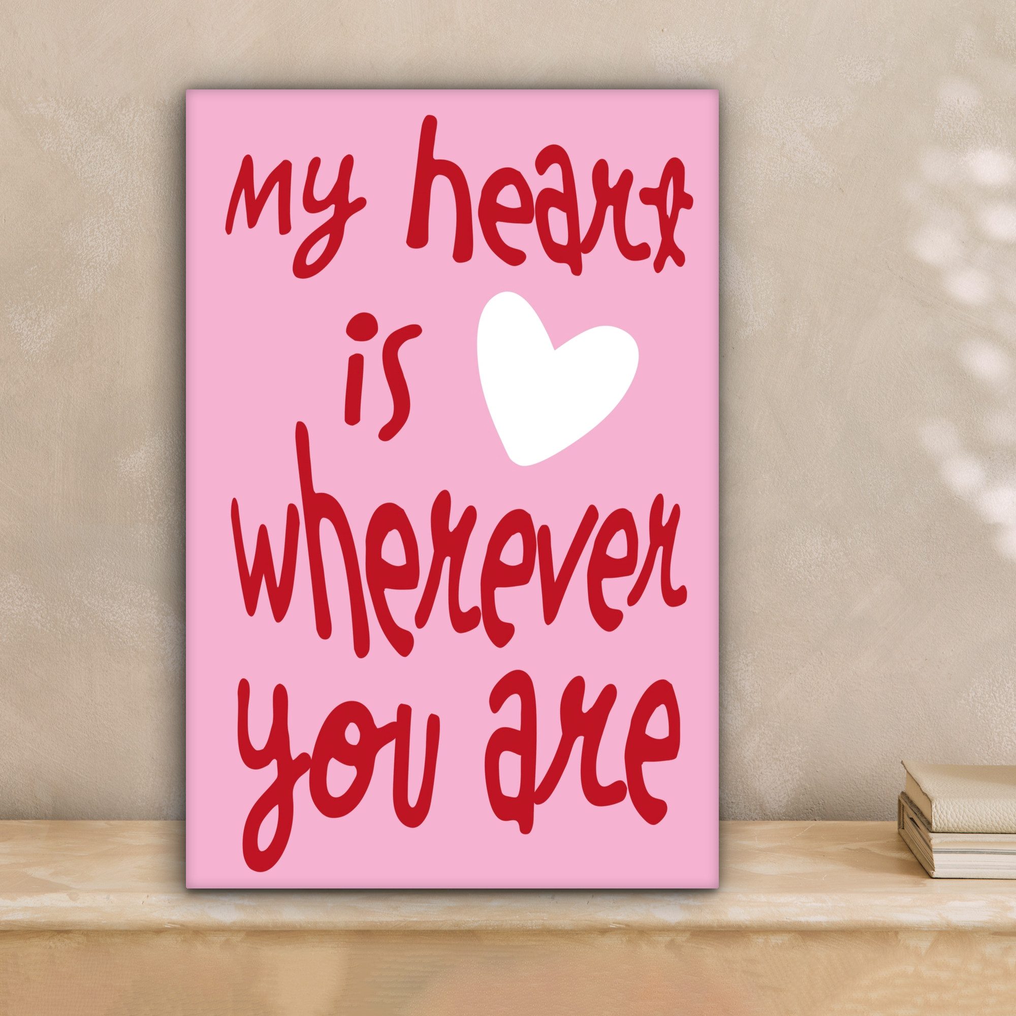 OneMillionCanvasses® Leinwandbild Valentinstag - Herz - günstig online kaufen