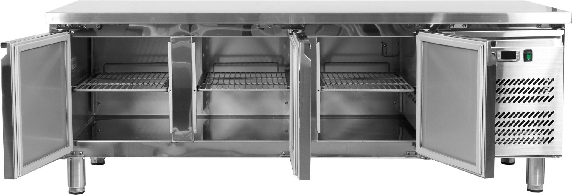 Yato Arbeitstisch Kühltisch 3-türig, Linie 700, Edelstahl, 317L