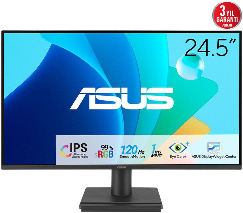 Asus VA259HGA LED-Monitor (62 cm/25 ", 1920 x 1080 px, Full HD, 1 ms Reaktionszeit, 120 Hz, IPS-LCD)