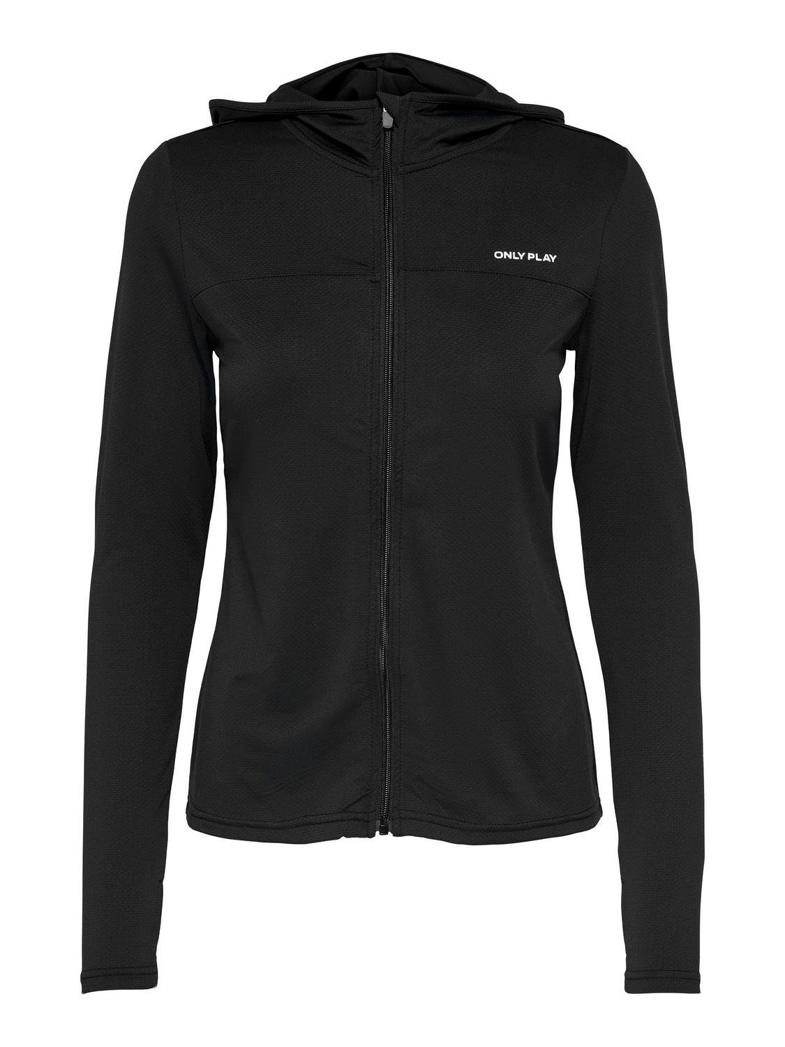 Funktions-Kapuzensweatjacke ONPMILA LS ZIP HOOD TRAIN TOP NOOS