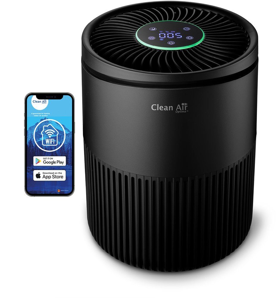 Clean Air Optima Luftreiniger Intelligenter HEPA UV-Ionisator - CA-503B  Compact Smart, für 30 m² Räume, Clean Air Optima® App