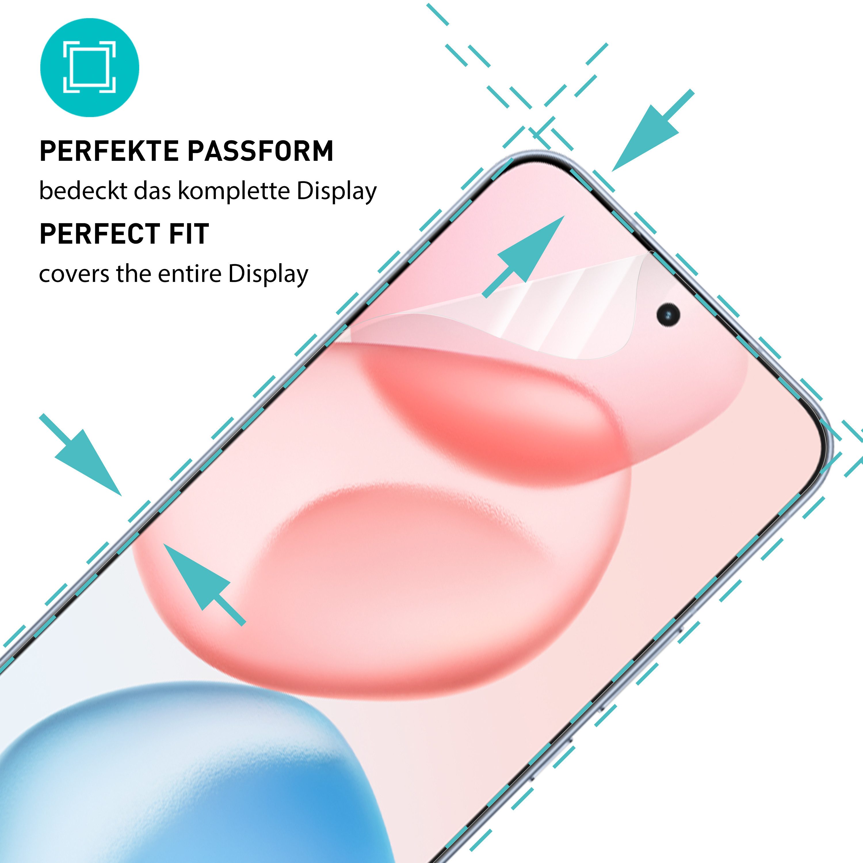 smartect Displayschutzfolie TPU Schutzfolie Klar für Honor 400 Pro, Set, 2 Stück, (Display + Kamera) Panzerfolie Displayfolie