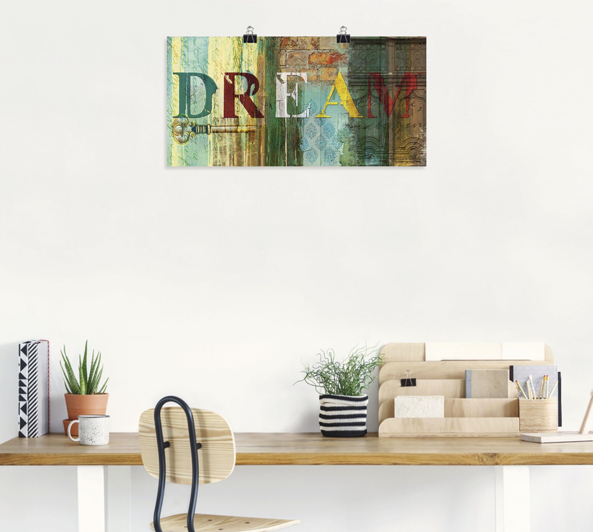 Artland Wandbild Traum, Sprüche & Texte (1 St), als Leinwandbild, Poster in verschied. Größen