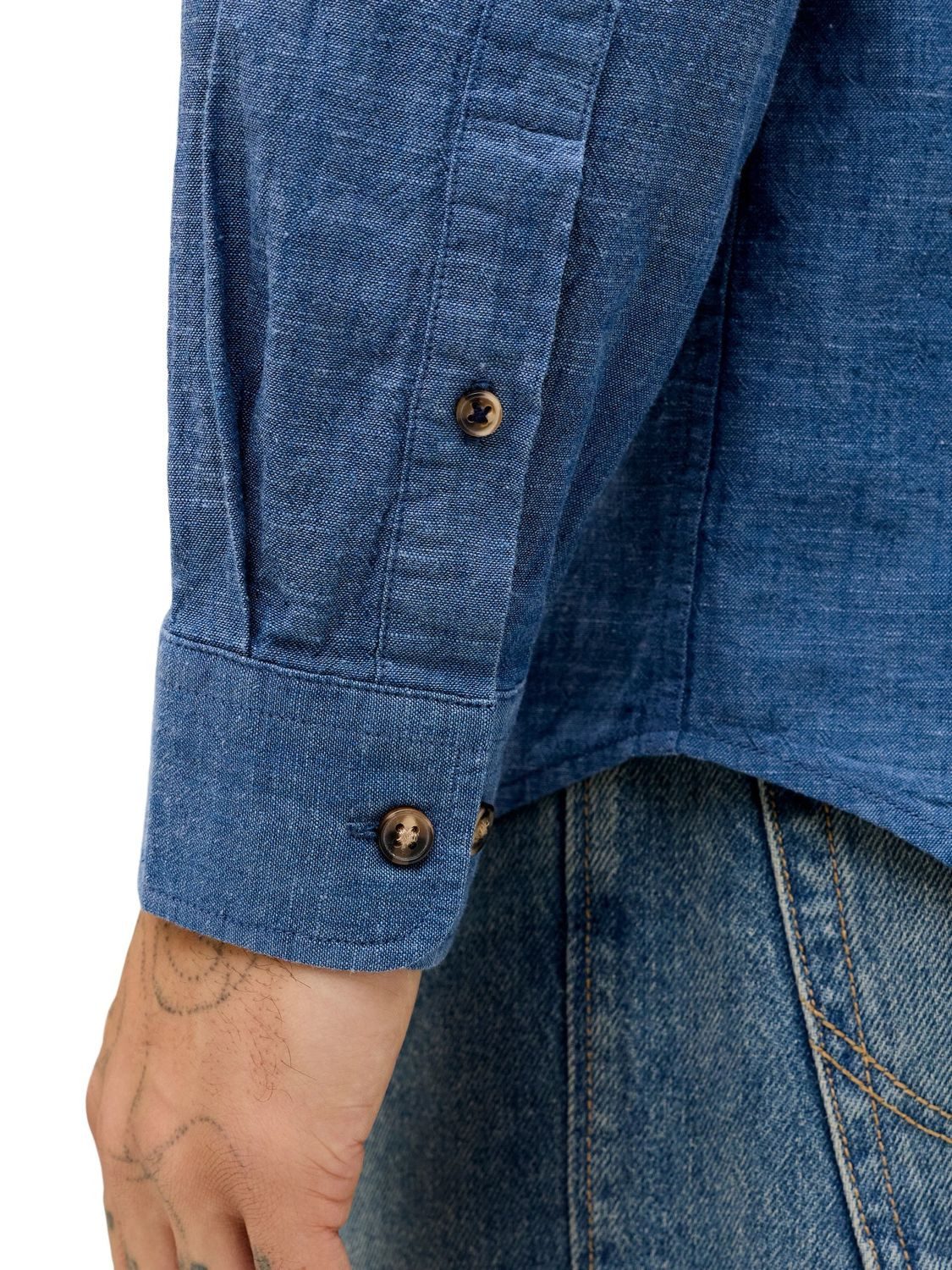 Jack & Jones Langarmhemd JJESUMMER LINEN BLEND (1-tlg) – Bild 5 von 5