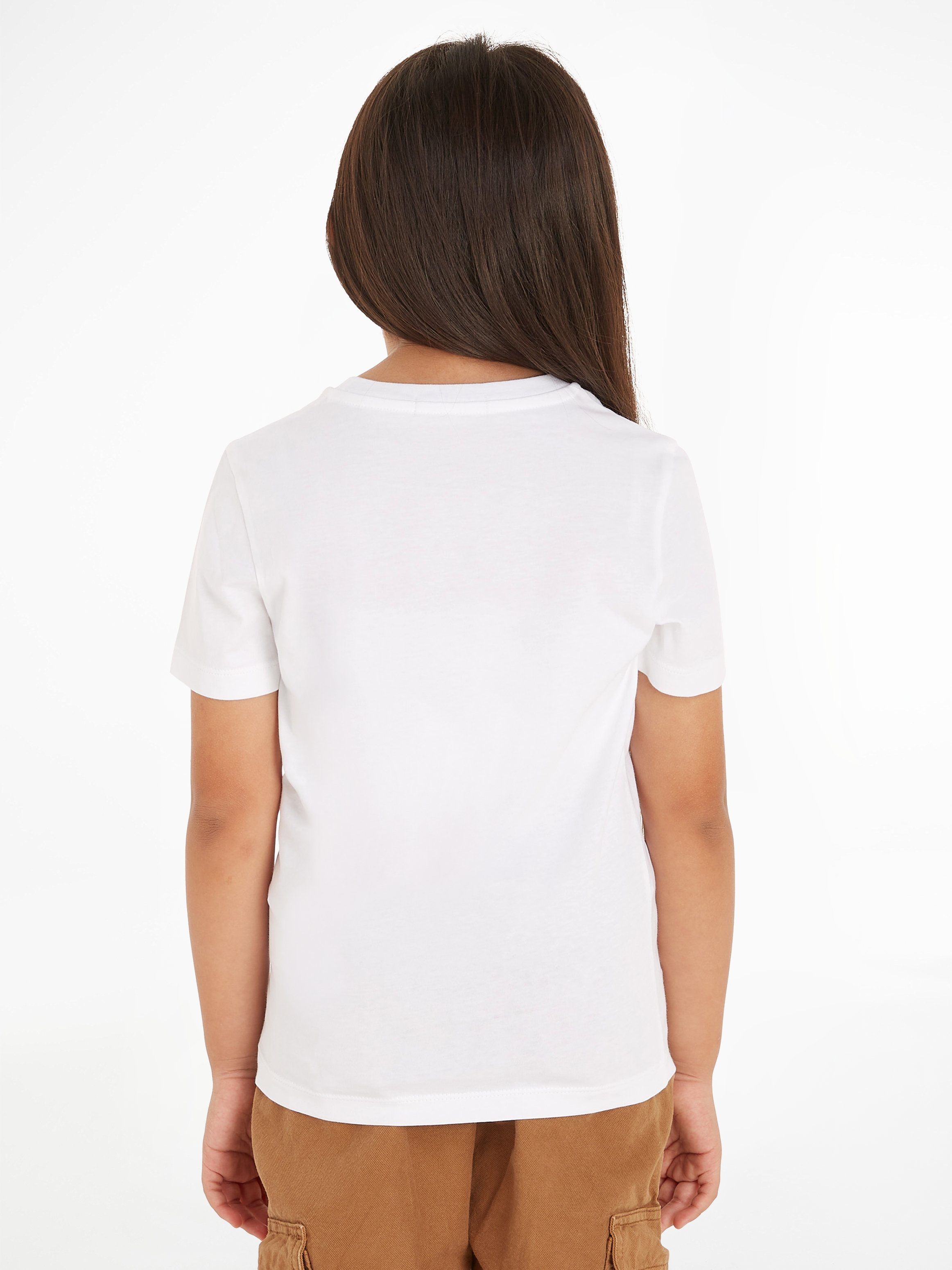 CK Klein T-SHIRT White Bright Calvin SS Jeans MONOGRAM T-Shirt