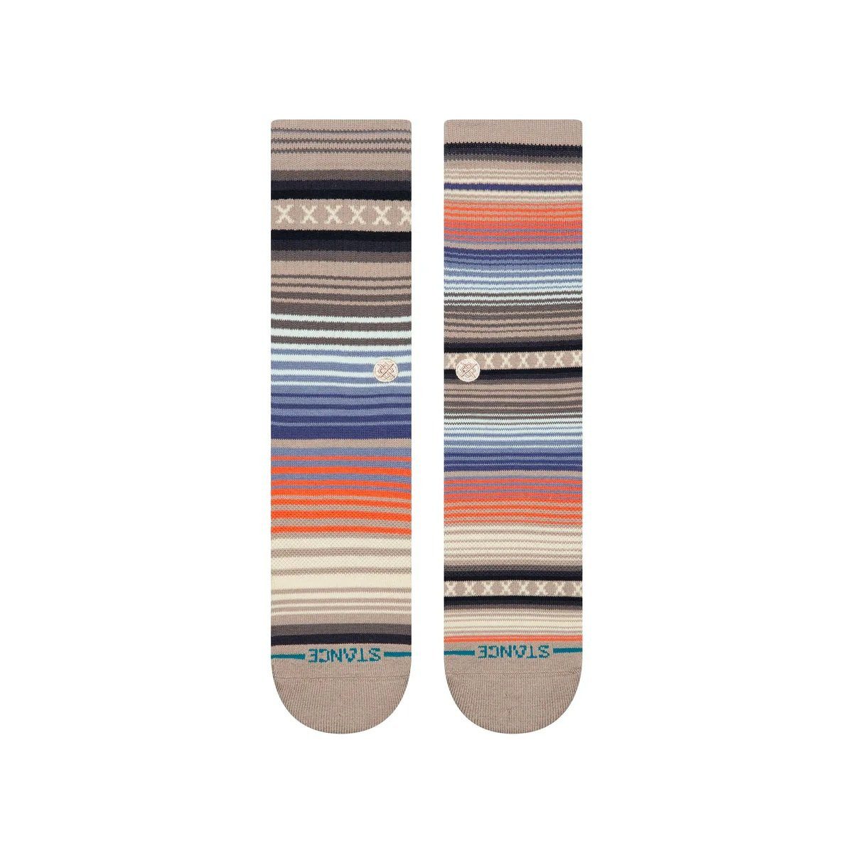 Stance Socken Tagessocke Crew Curren Staple grau - 1 Paar günstig online kaufen