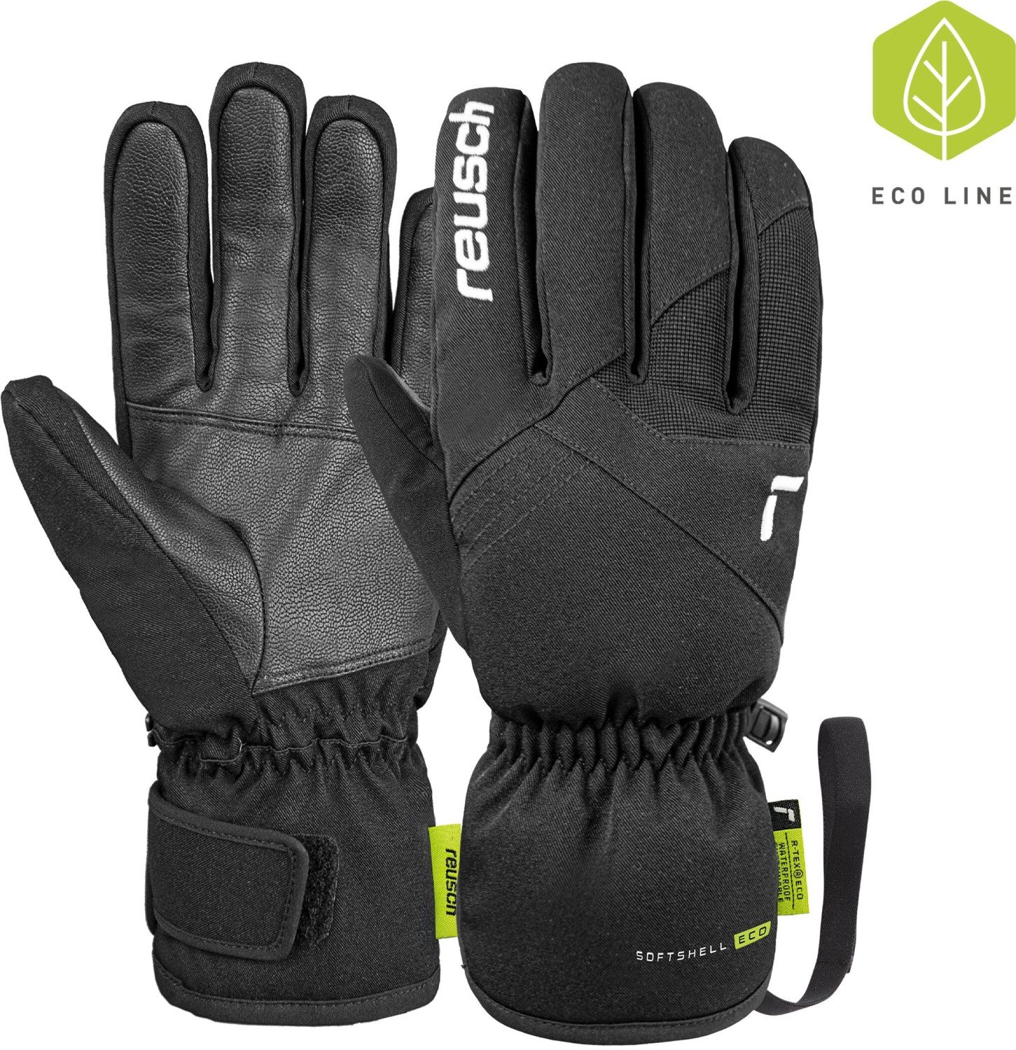 Fleecehandschuhe Vermont R-TEX® ECO - Herren Skihandschuhe - black / white