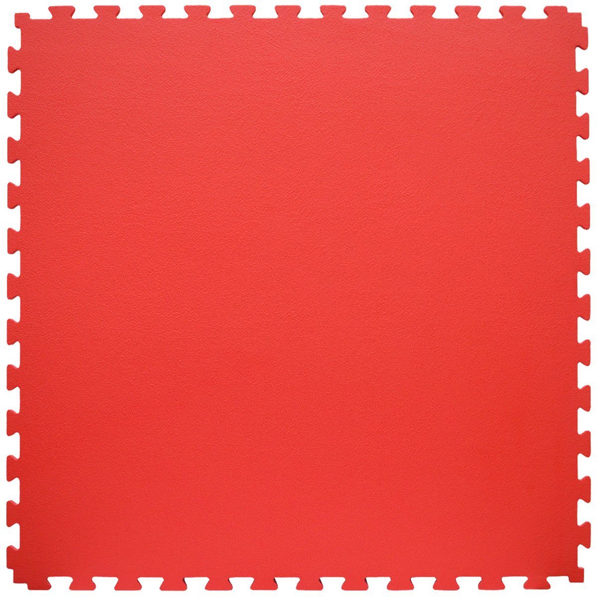 Yoga-Puzzlematte+Rand Trainingsmatte, Bodenschutz-Matte 90x90cm eyepower Fitnessmatte 12mm Rot