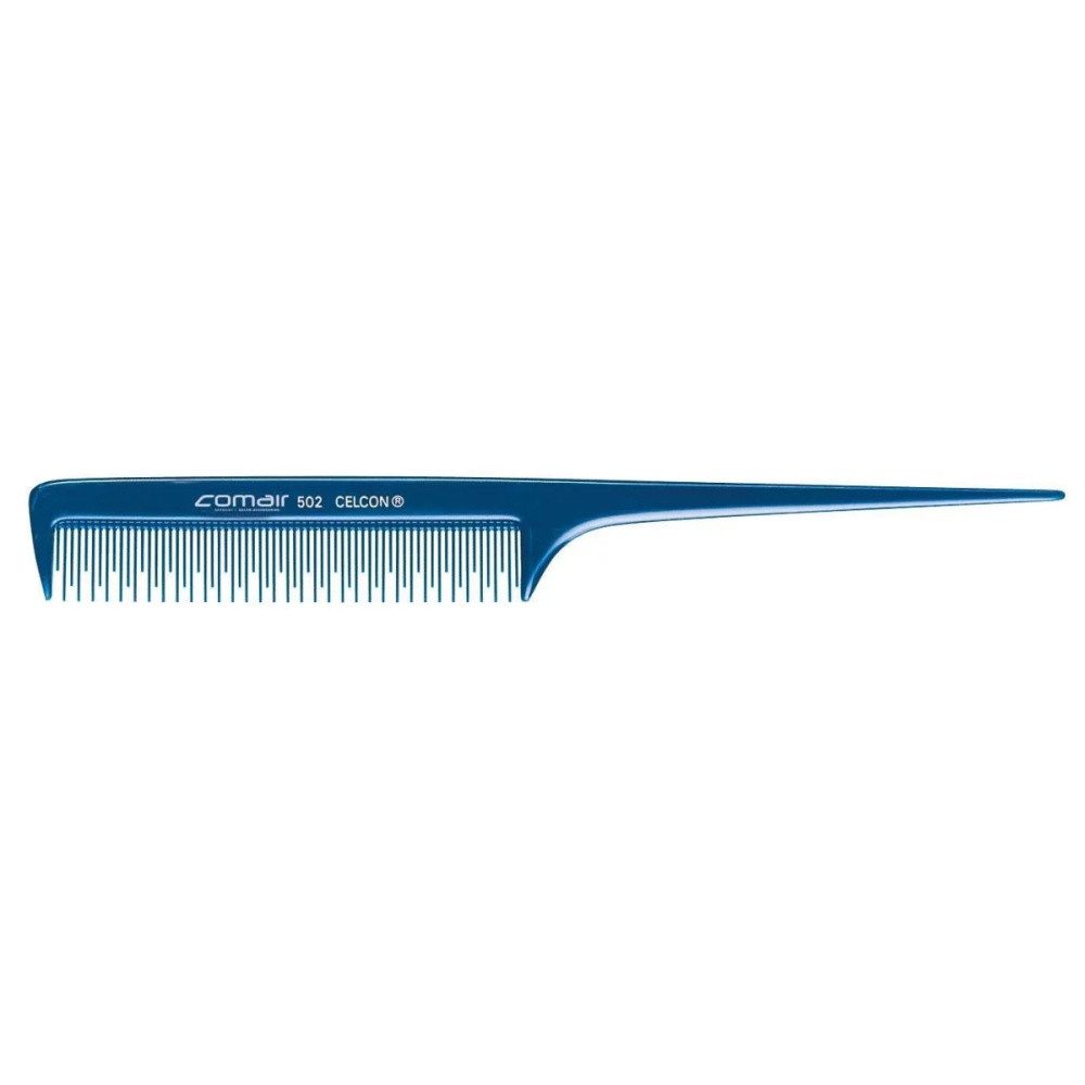 Comair Germany Haarkamm Blue Profi Line Stielkamm mit Toupierzahnung Nr. 502