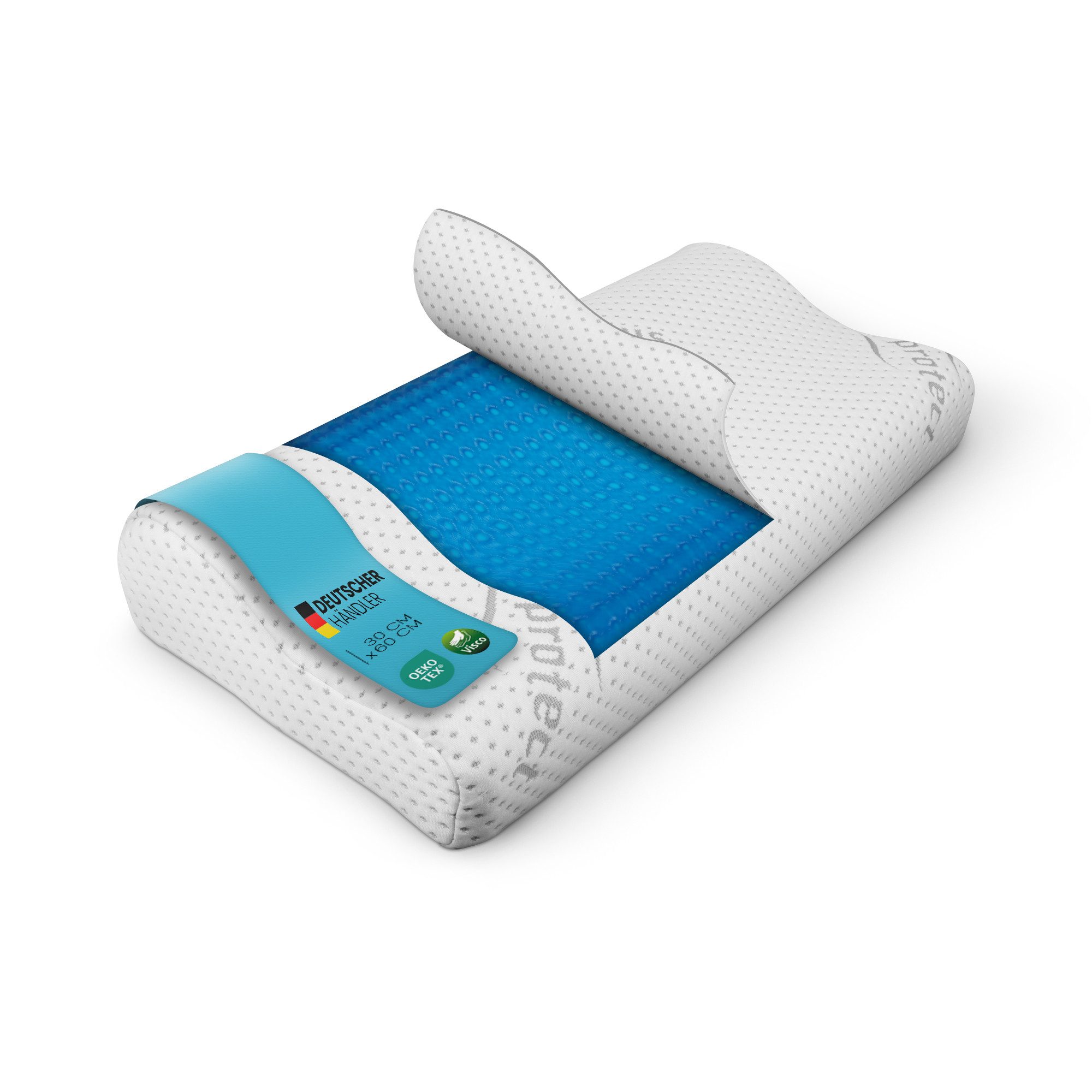 Bestlivings Nackenstützkissen Visco Kopfkissen, Füllung: Memory Foam, Seite günstig online kaufen