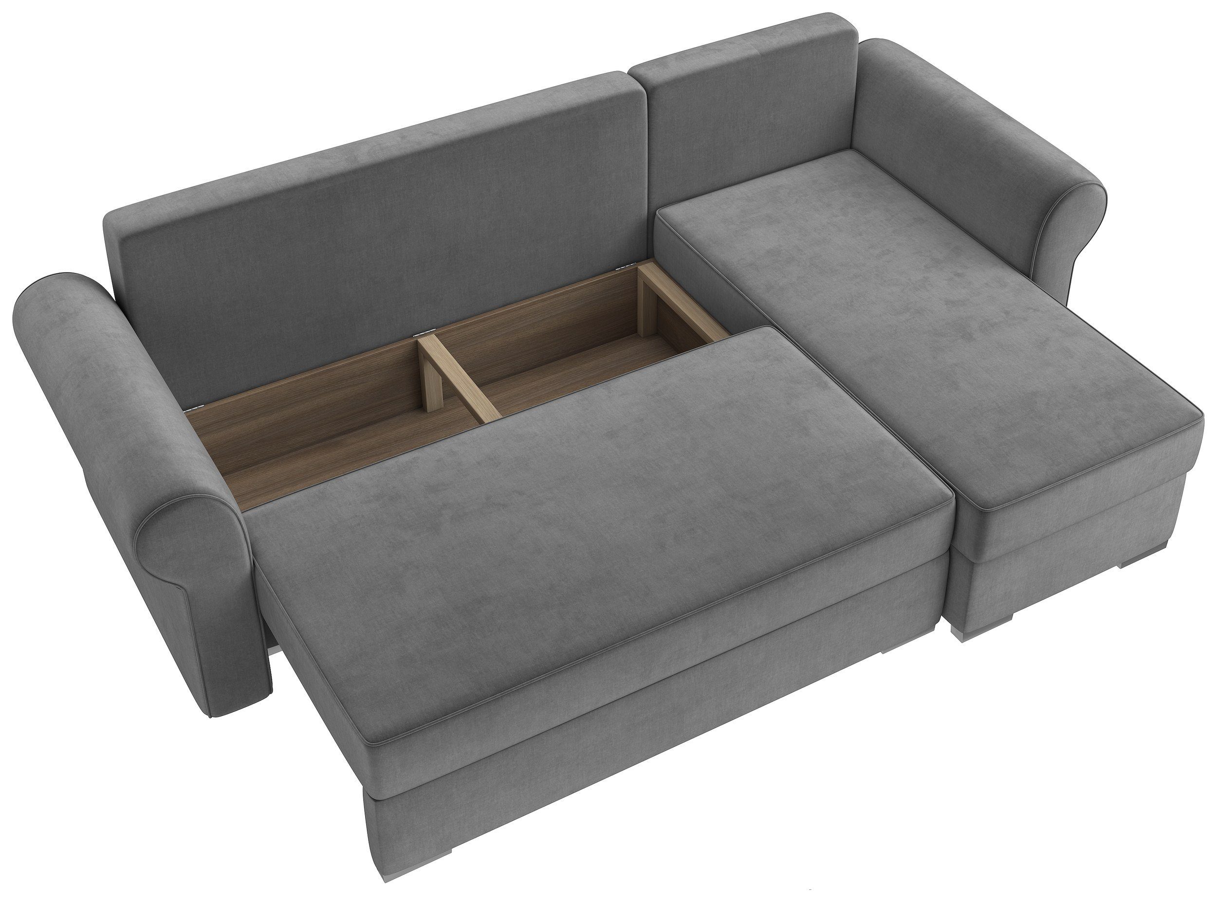 links frei Kissen Eckcouch, bestellbar, mit Design, Raum Orco, inklusive Bettkasten, Stylefy stellbar, L-Form, oder im Bettfunktion und rechts Ecksofa mane Modern