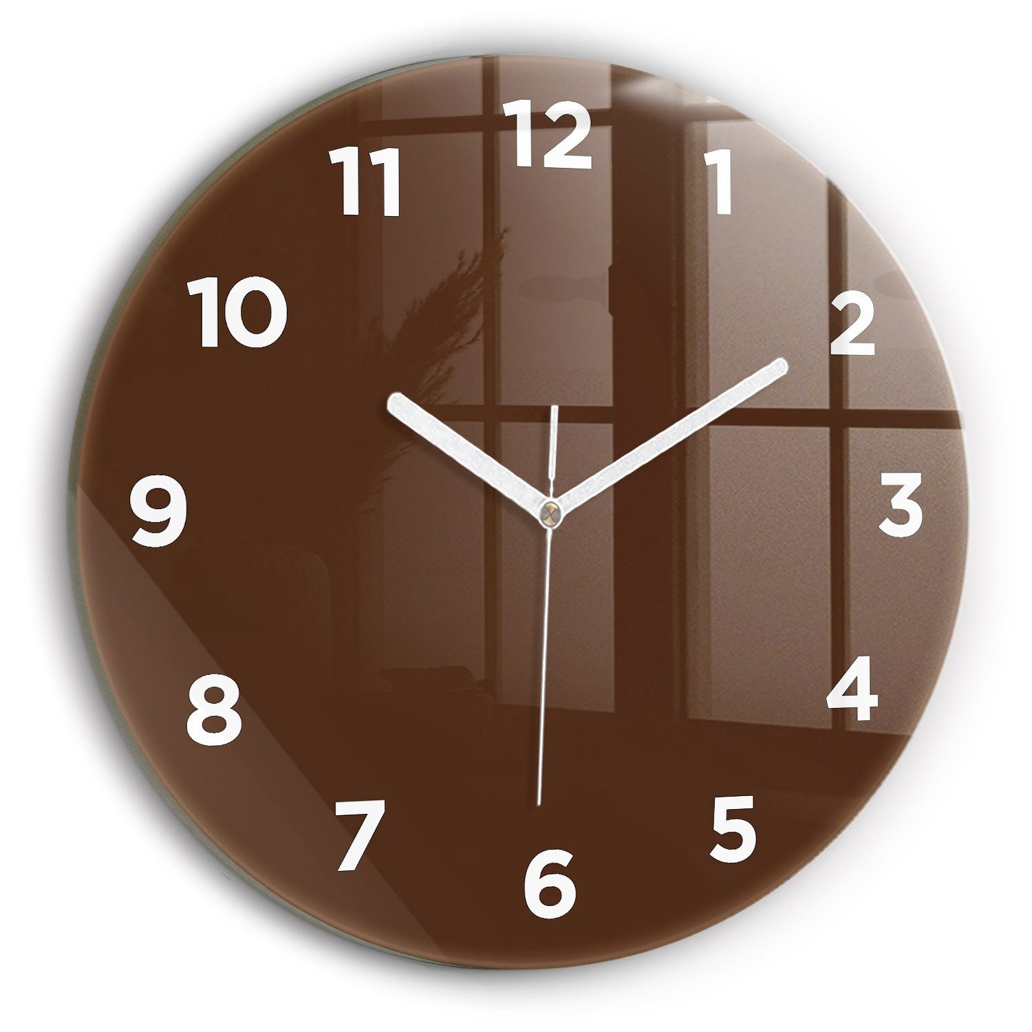 Tulup Wanduhr Wanduhr Glasrunde Uhr Moderne günstig online kaufen