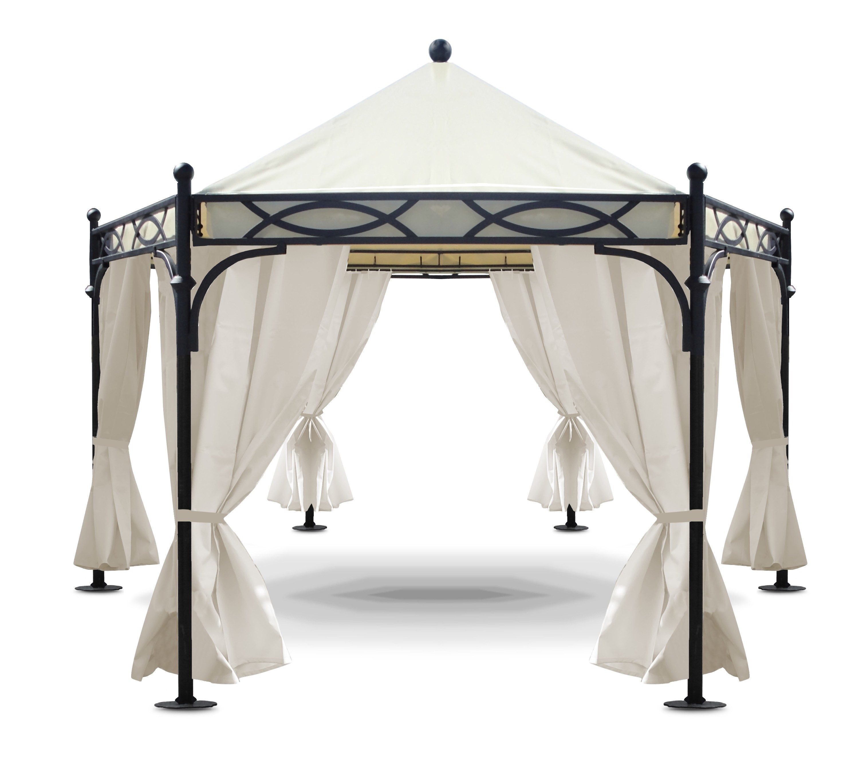 Thumbnail - moebelfaktor Pavillon Korfu ca. 450 cm, 8-10mm starkes Eisen BxTxH 450x450x350