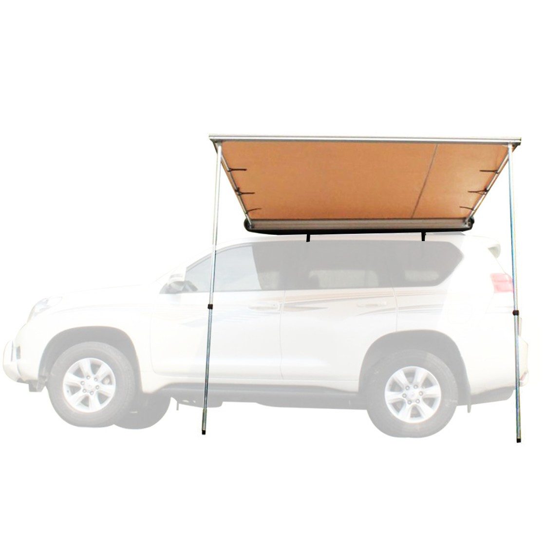 Vanit Campingliege 2er-Set Markise Vordach für Auto / SUV / Geländewagen 1,40m x 2m AM13