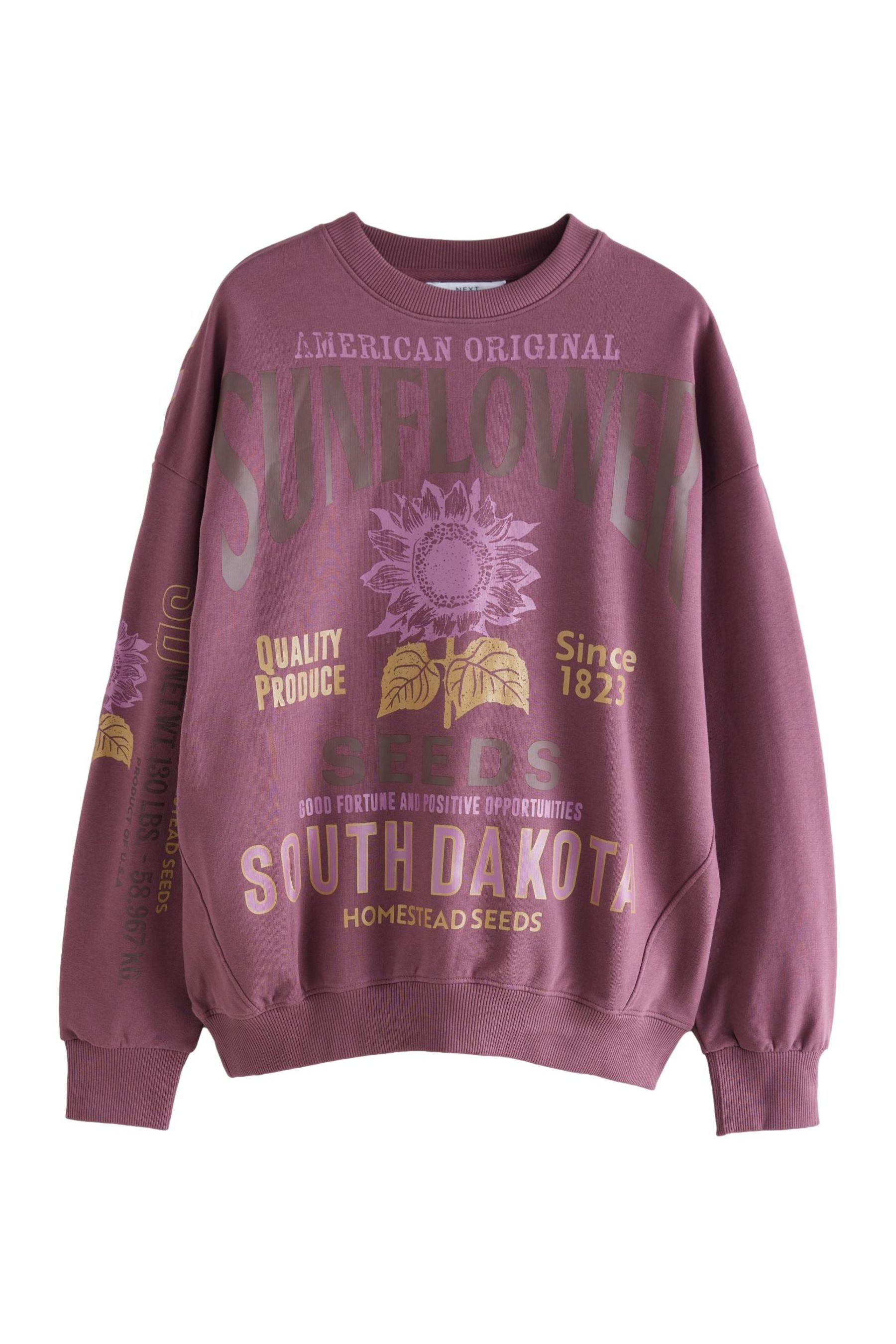 Sweater Relaxed Fit Sweatshirt mit grafischem Print