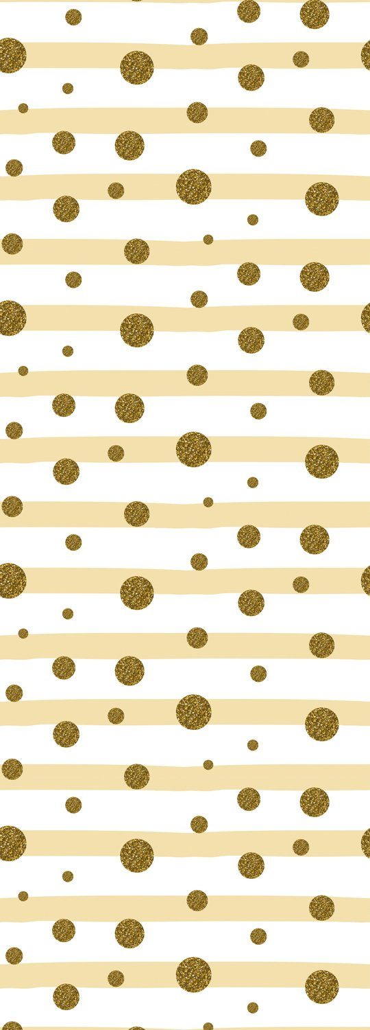 queence Vinyltapete Andy, glatt, Streifen, 90x250cm, selbstklebend, kinderleichte Anbringung, Sticker