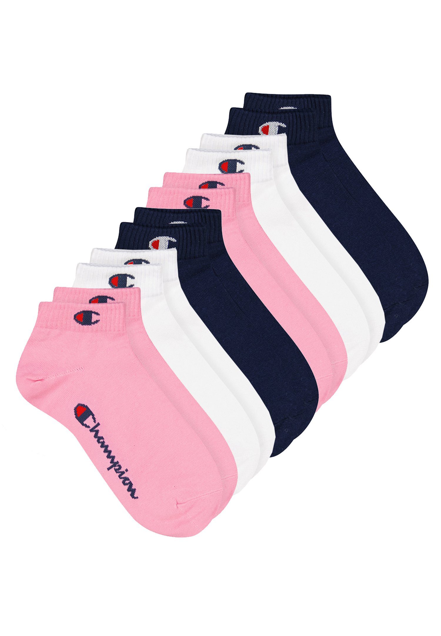 Kurzsocken Champion prism pink - Quarter 6pk 395 (6-Paar) Socks
