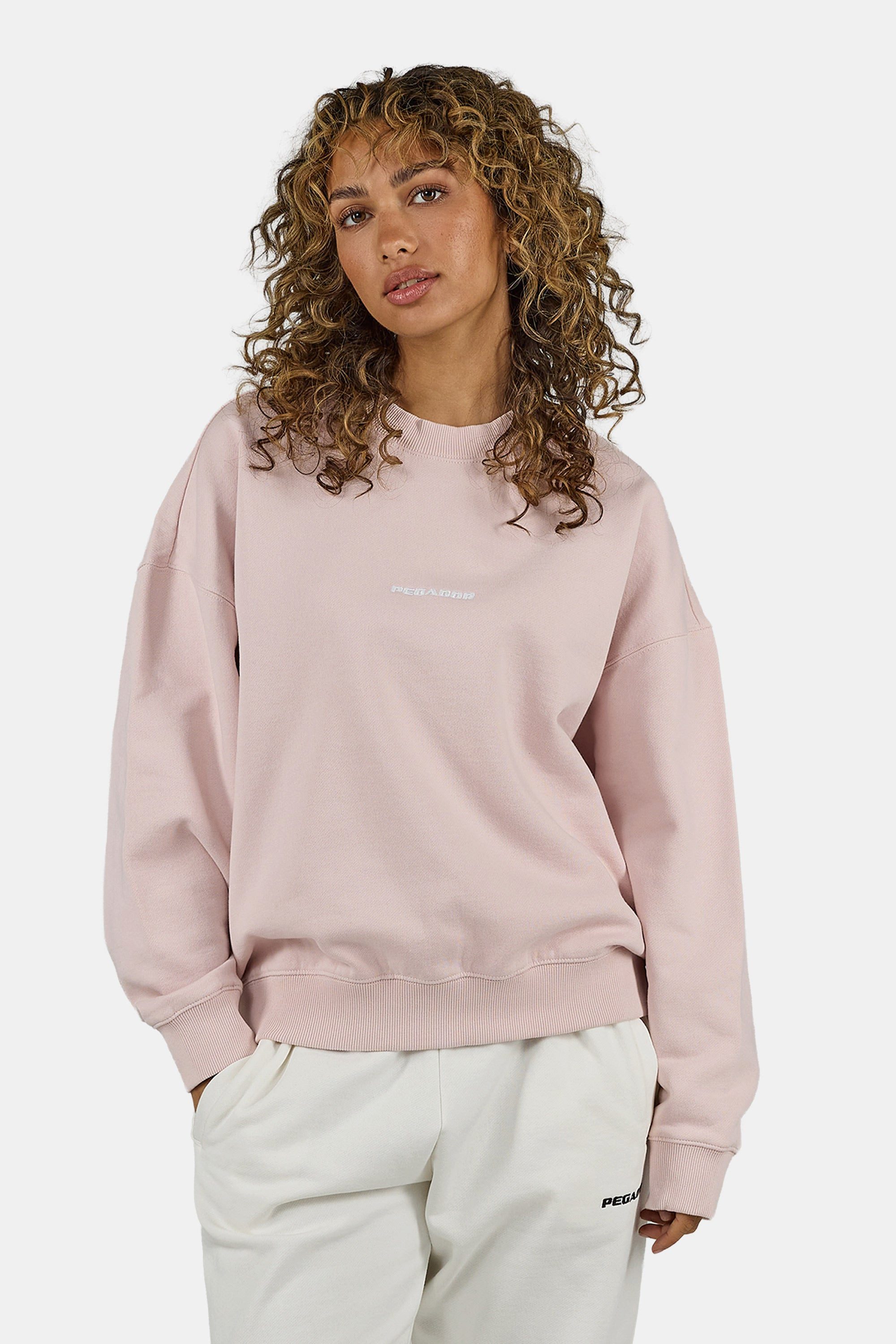 PEGADOR Sweatshirt Sela Oversized Sweater Baumwollmischung, oversize