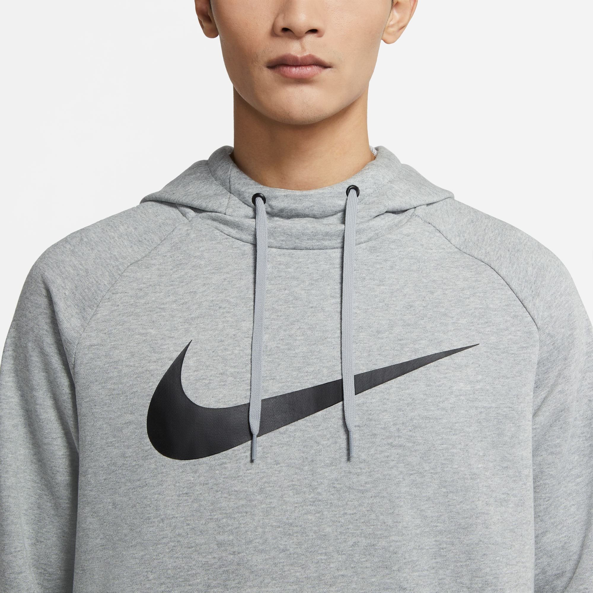 Nike Kapuzensweatshirt TRAINING MEN'S grau DRI-FIT PULLOVER HOODIE