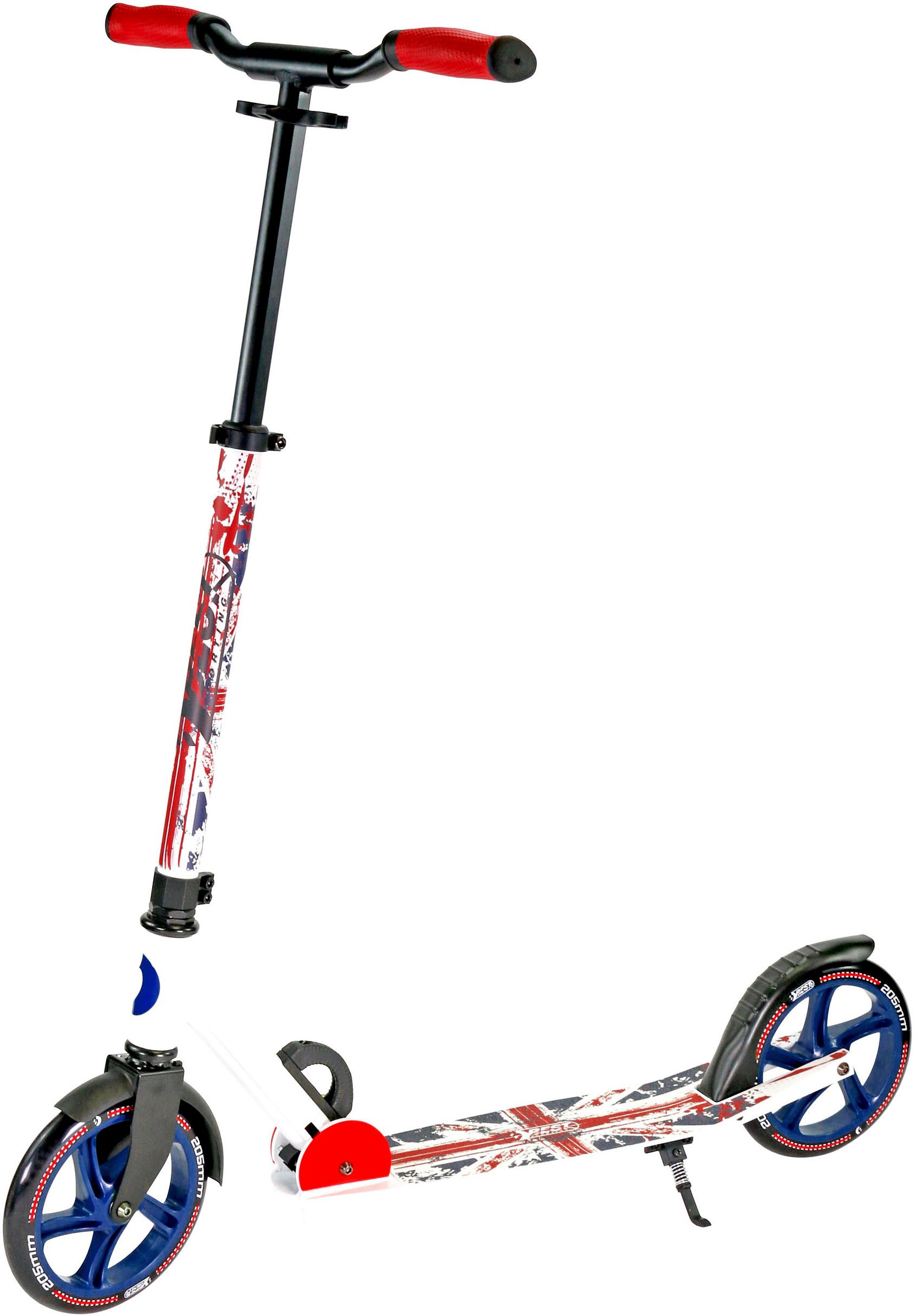 Best Sporting Cityroller City-Scooter weiß blau England