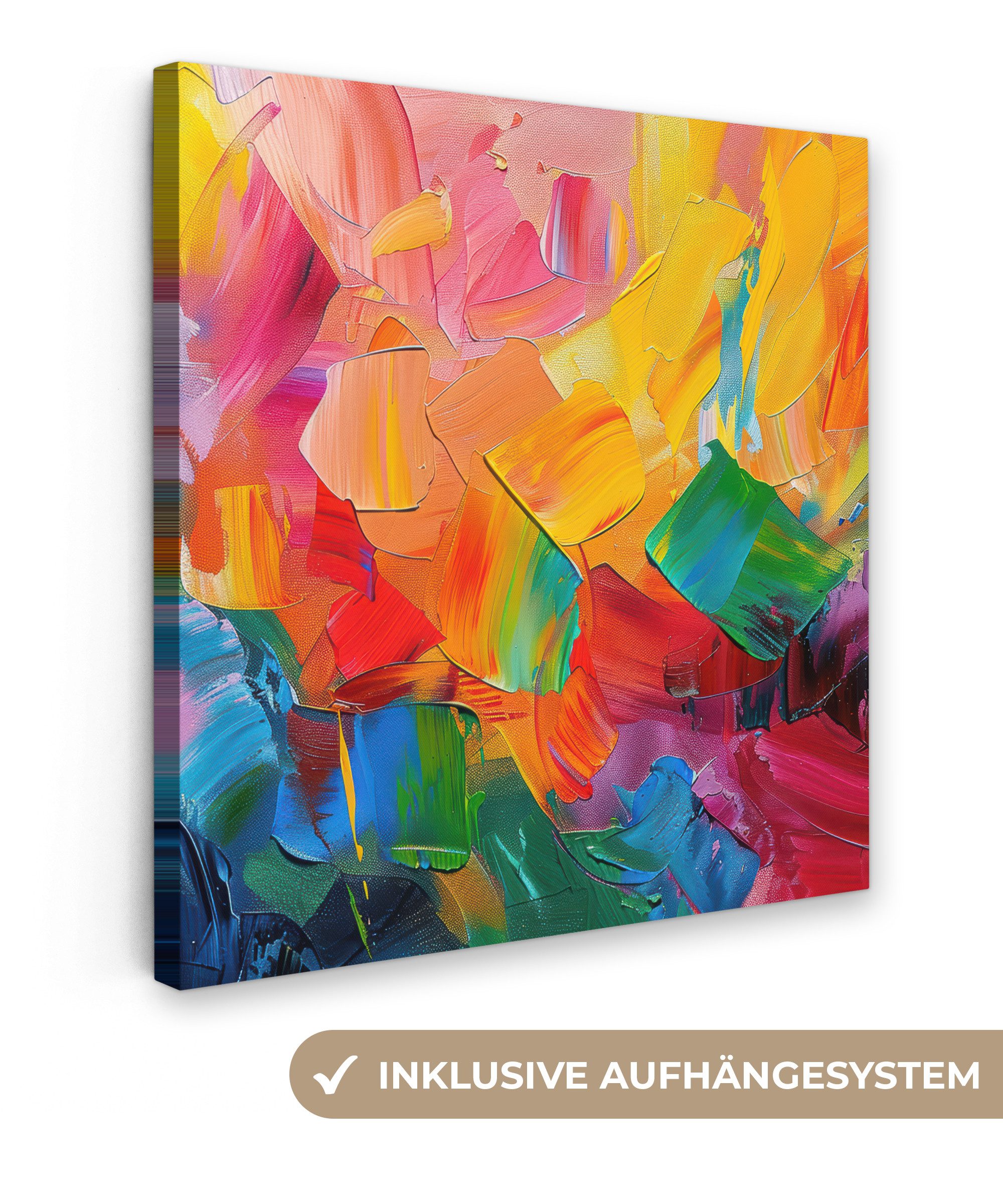 OneMillionCanvasses® Leinwandbild Abstrakt - Lackierung - Modern - Farbenfr günstig online kaufen