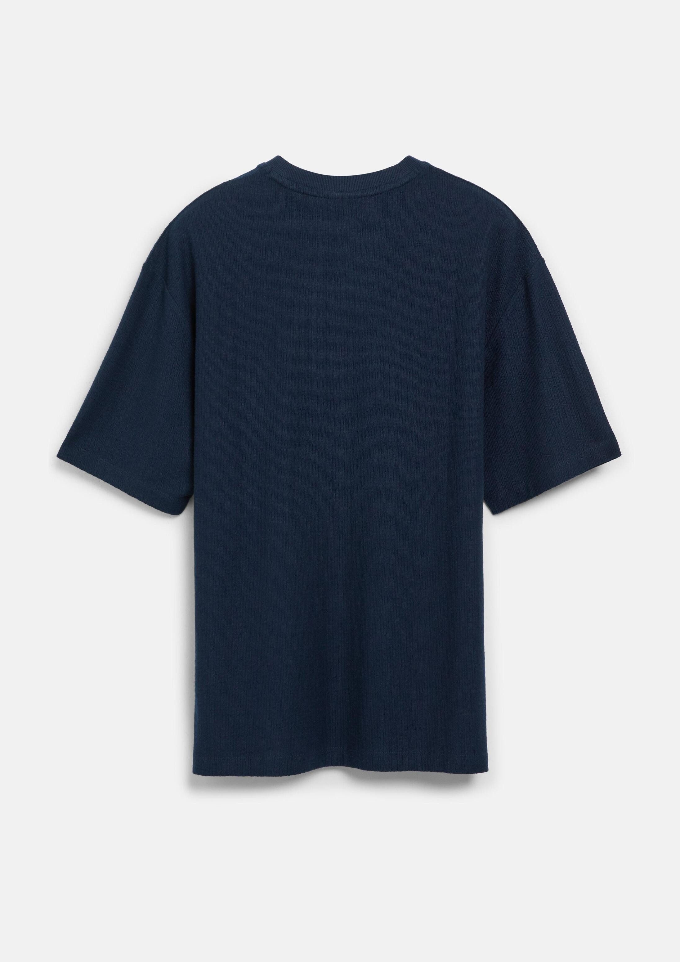 s.Oliver Kurzarmshirt T-Shirt T-Shirt mit Ripp-Struktur im Modern Fit